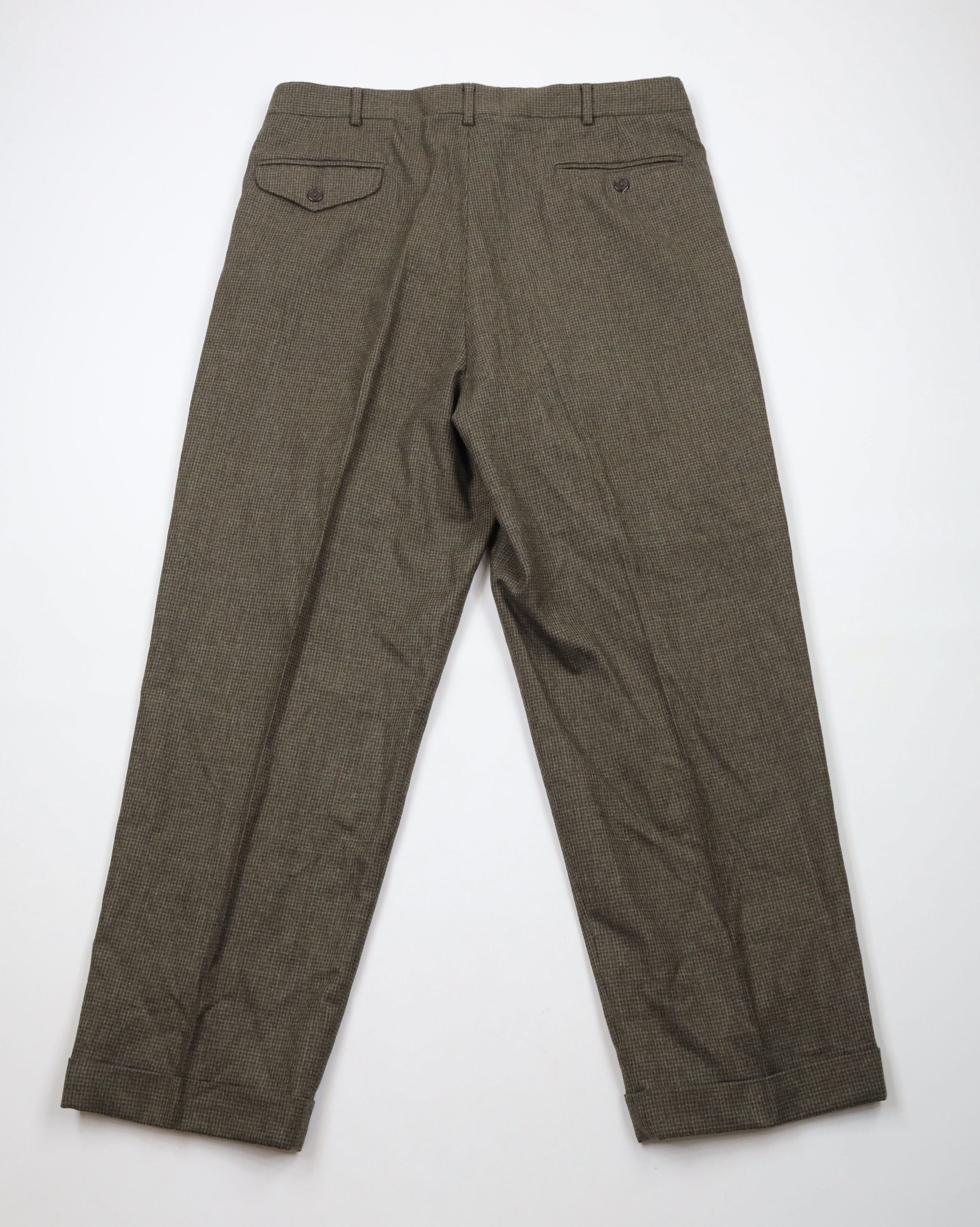 Vintage Vintage 90s Streetwear Houndstooth Cuffed Chino Pants Size US 36 / EU 52 - 8 Thumbnail