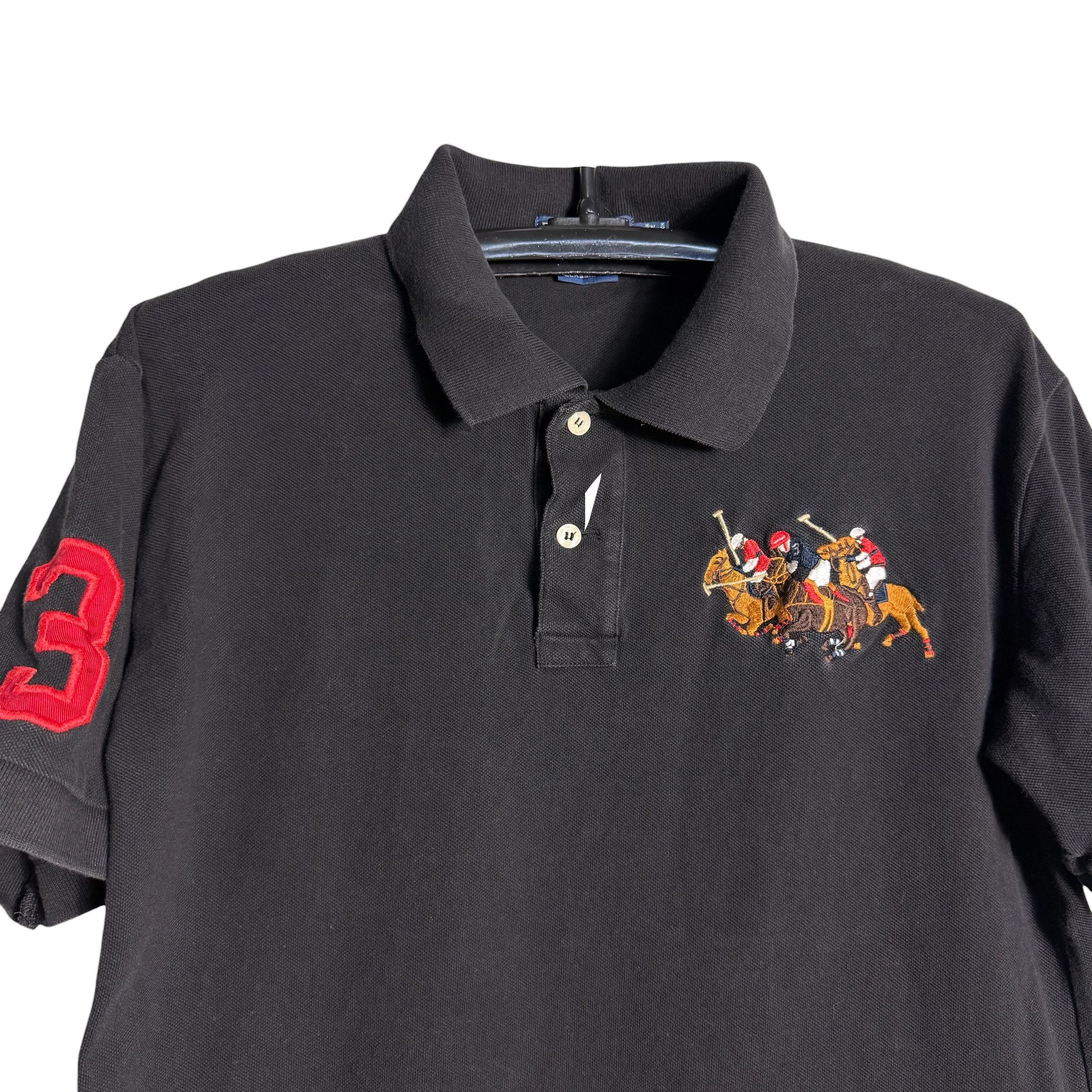 Polo Ralph Lauren 🔥RARE🔥Vintage Polo Ralph Lauren Triple-Pony #3 Polo Shirt Size US S / EU 44-46 / 1 - 2 Thumbnail