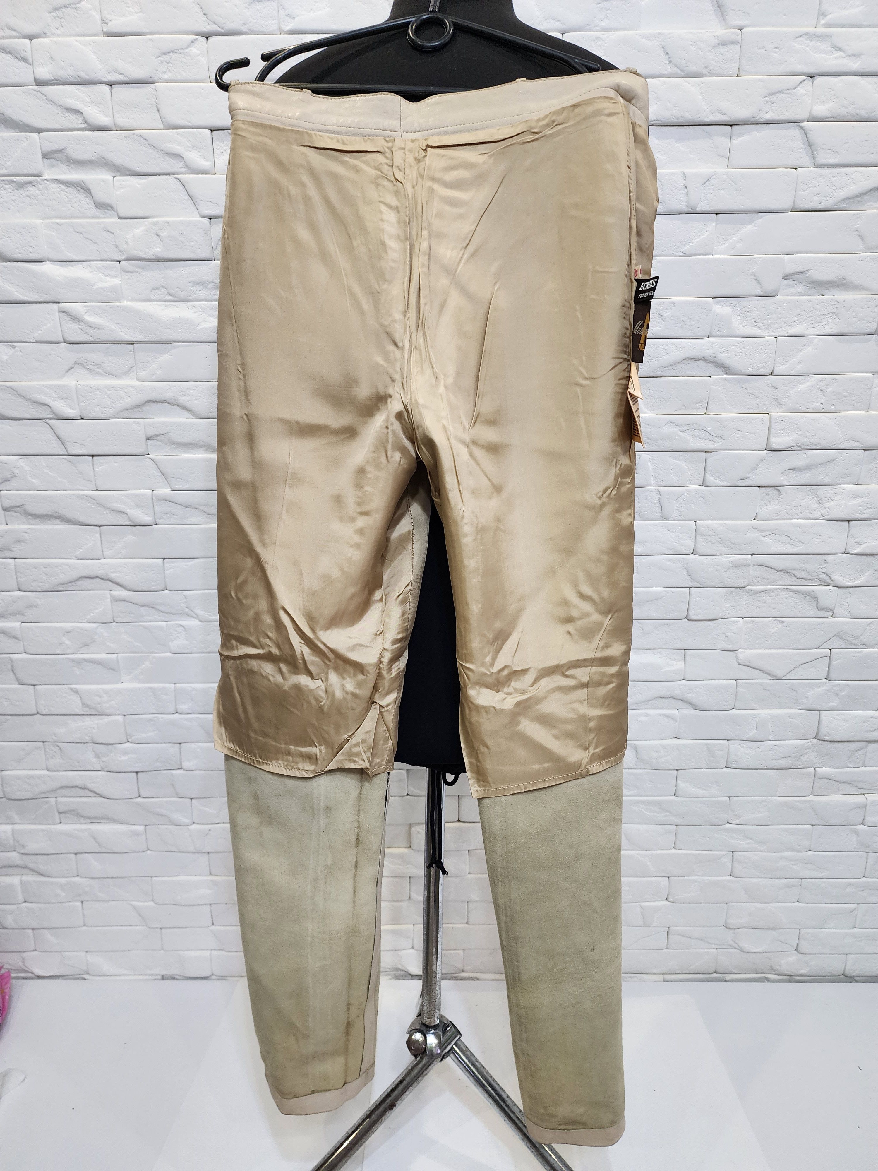 Other Beige women's leather pants. Size 27" / US 4 / IT 40 - 8 Thumbnail