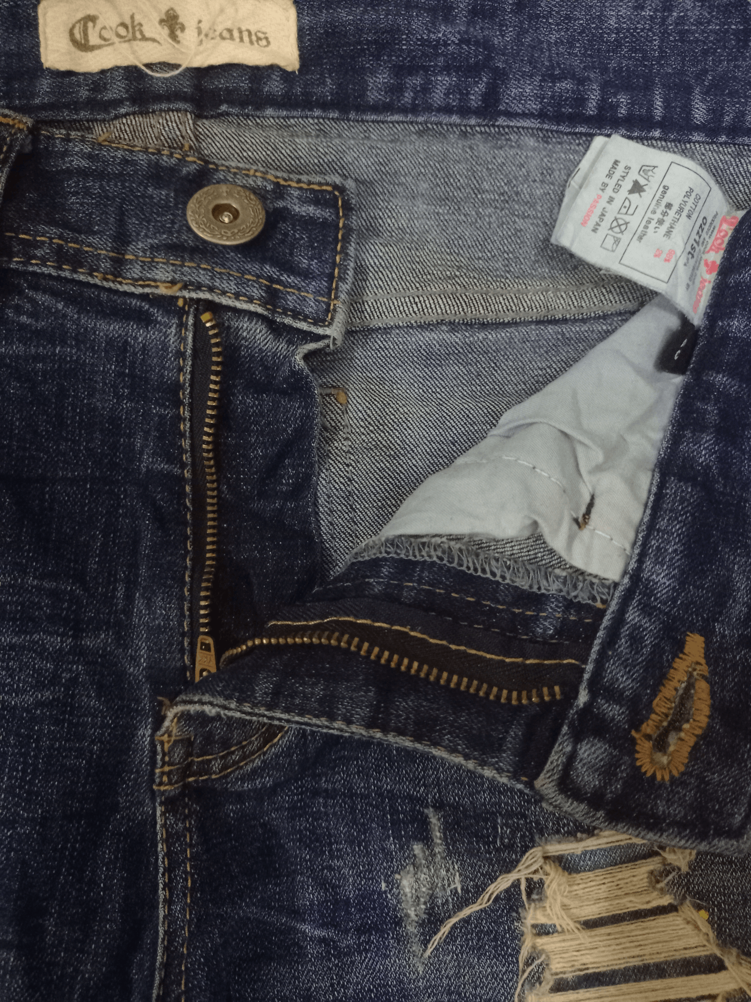 Japanese Brand Vintage Japanese Brand Blue Wash Painted Splatter Jeans Size US 30 / EU 46 - 5 Thumbnail