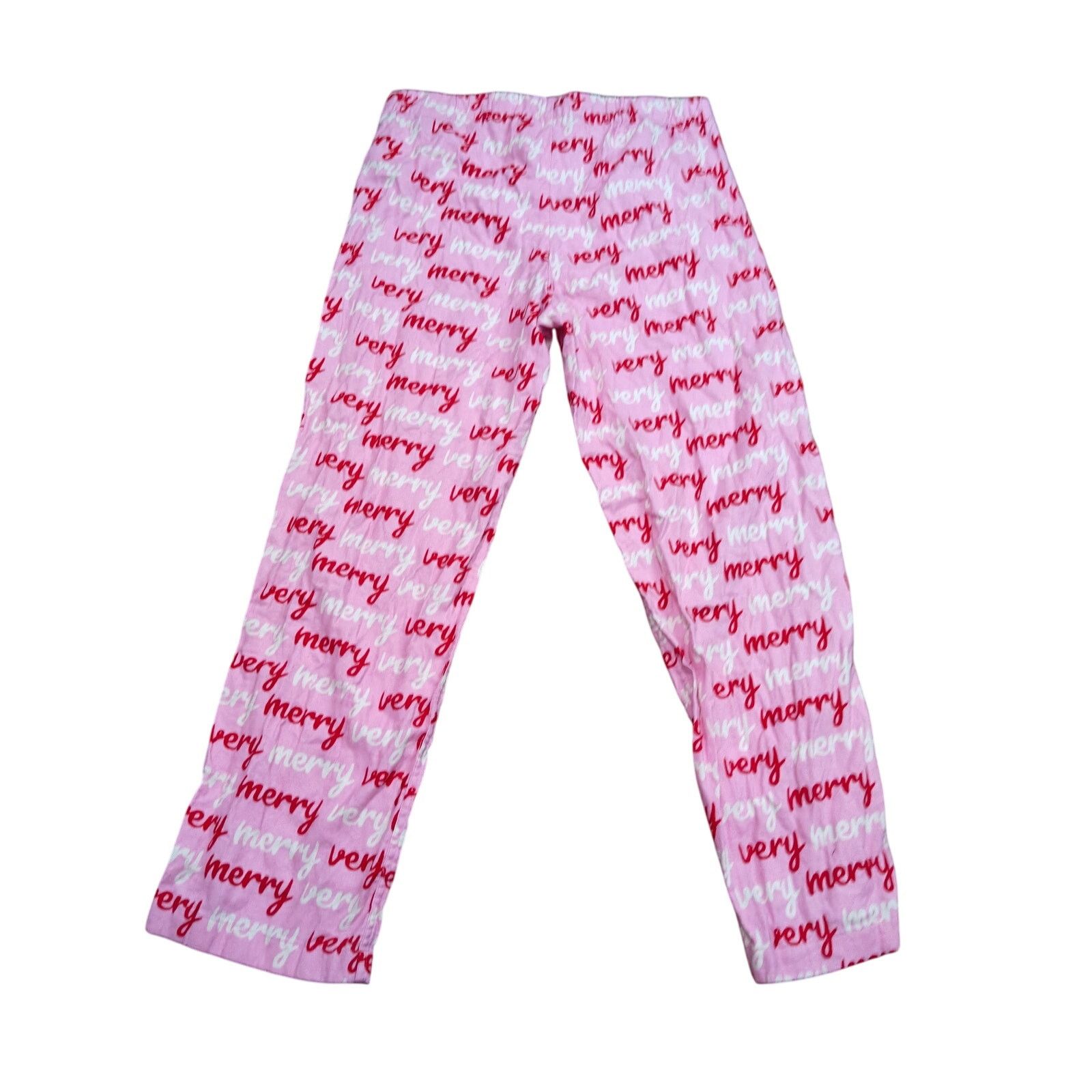 J.Crew J Crew Pink Red White Merry Holiday Pajama Set Lounge Medium Size ONE SIZE - 6 Thumbnail
