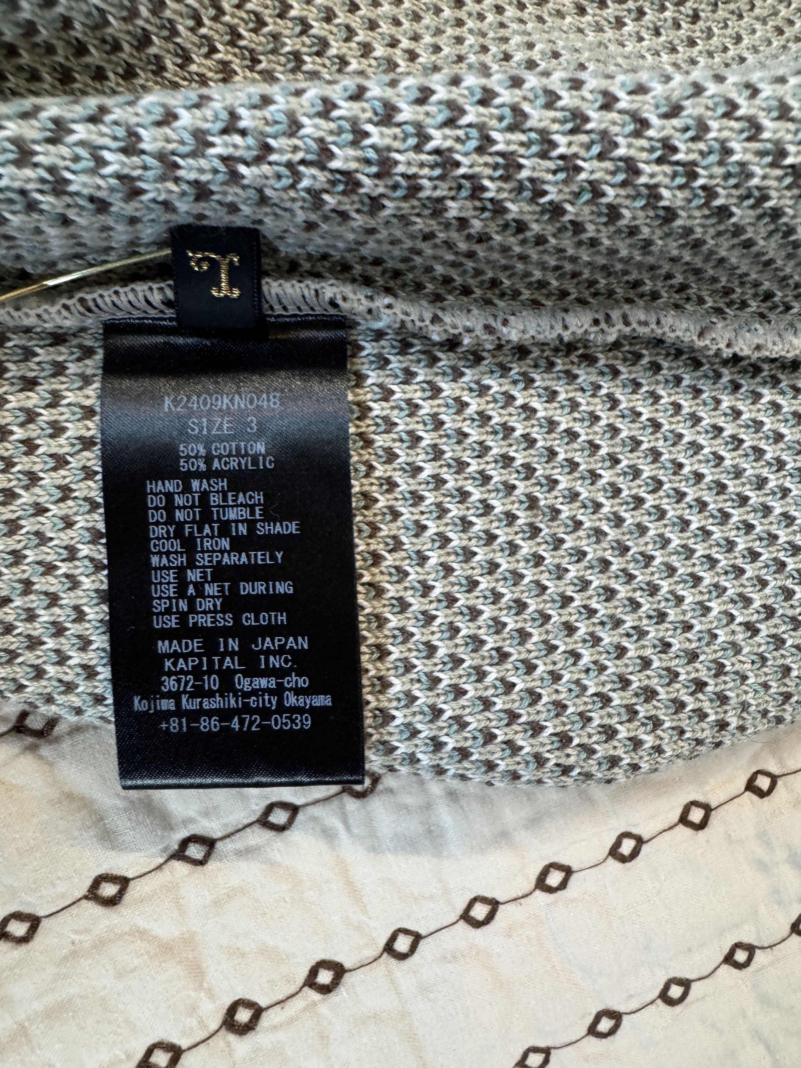 Kapital KAPITAL 8G JACQUARD KNIT SPEAKEASY CARDIGAN KINARI SZ 3 Size US L / EU 52-54 / 3 - 15 Thumbnail