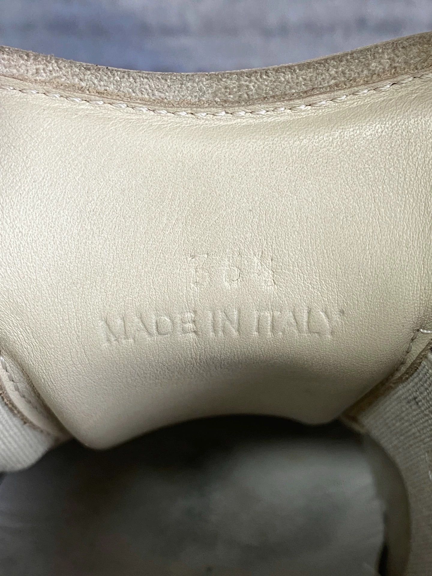 Maison Margiela MAISON MARGIELA German Trainer Cream/Gray EU 36.5 Size US 6 / IT 36 - 7 Thumbnail
