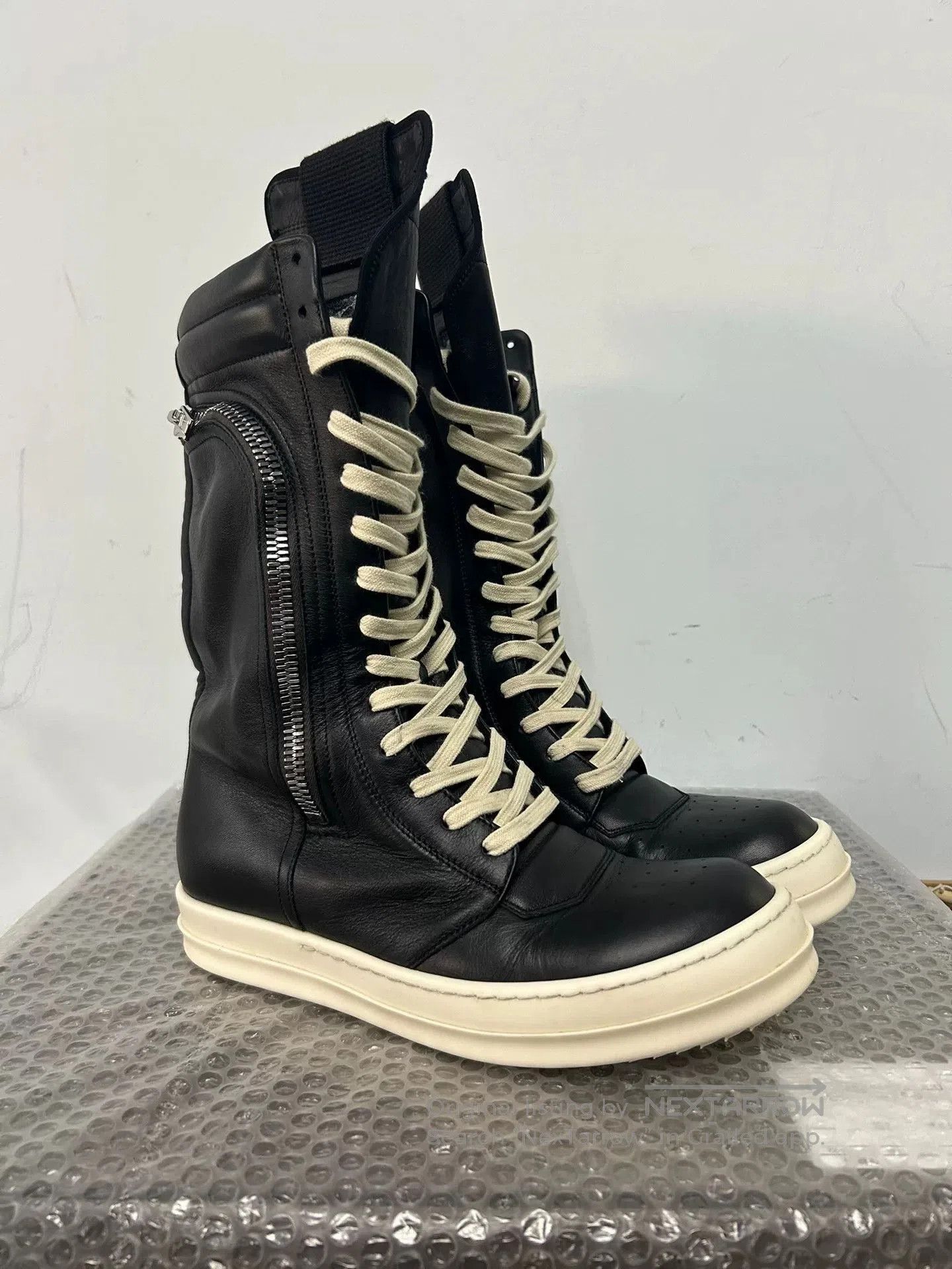 Rick Owens Rick Owens Black High-Top Cargo Boots. Size US 8 / IT 38 - 1 Thumbnail