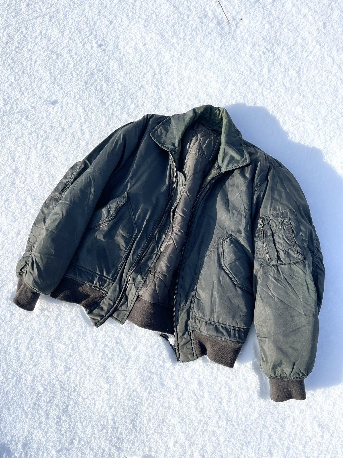 Other 90’s Cobra Vintage Military M2 khaki bomber Jacket aviator Size US M / EU 48-50 / 2 - 2 Thumbnail