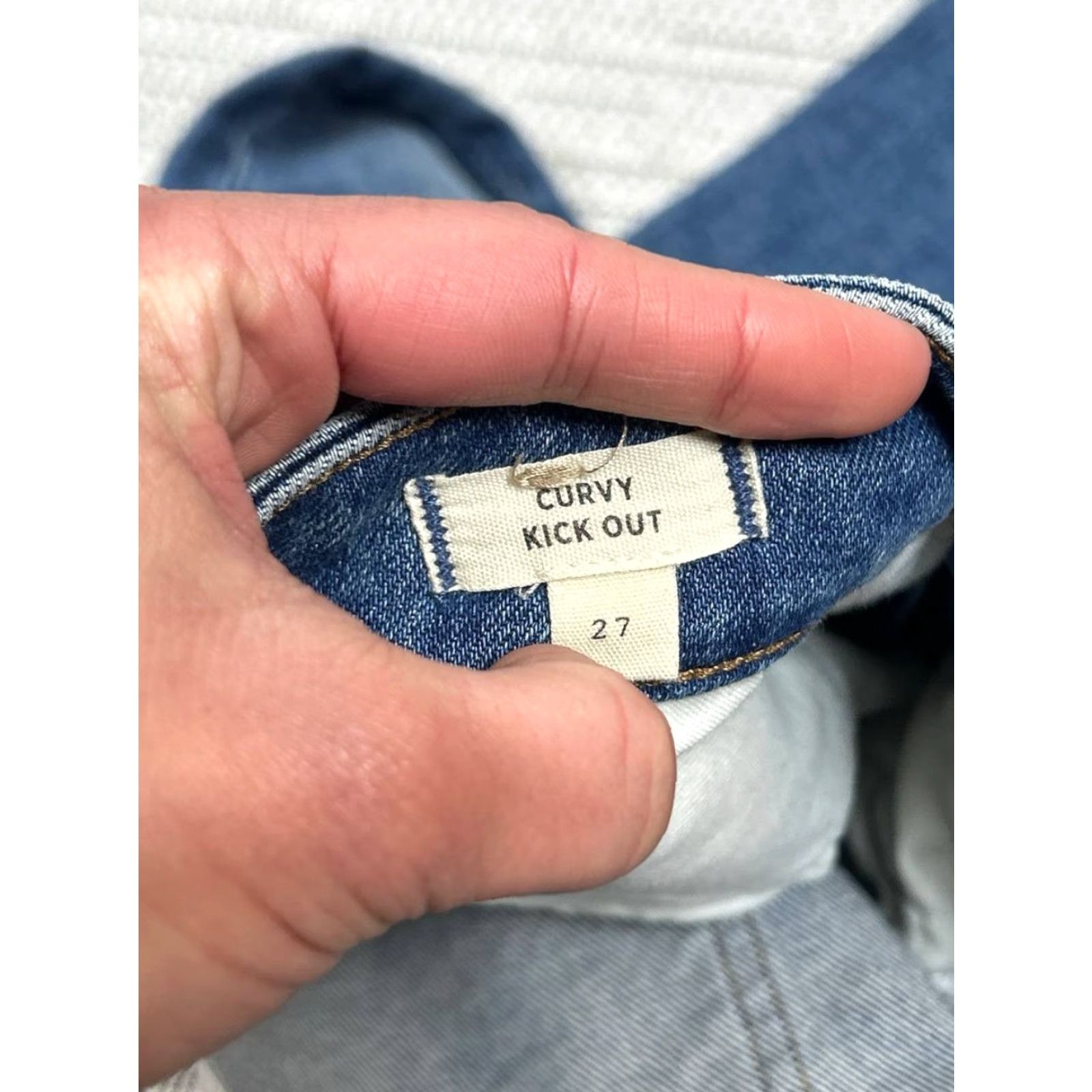 Madewell Madewell Jeans Women 27 Blue Denim Cotton Cropped Boot Cut Straight Leg 26x27 City Preppy 5-Pocket Womens Size 27" / US 4 / IT 40 - 4 Thumbnail