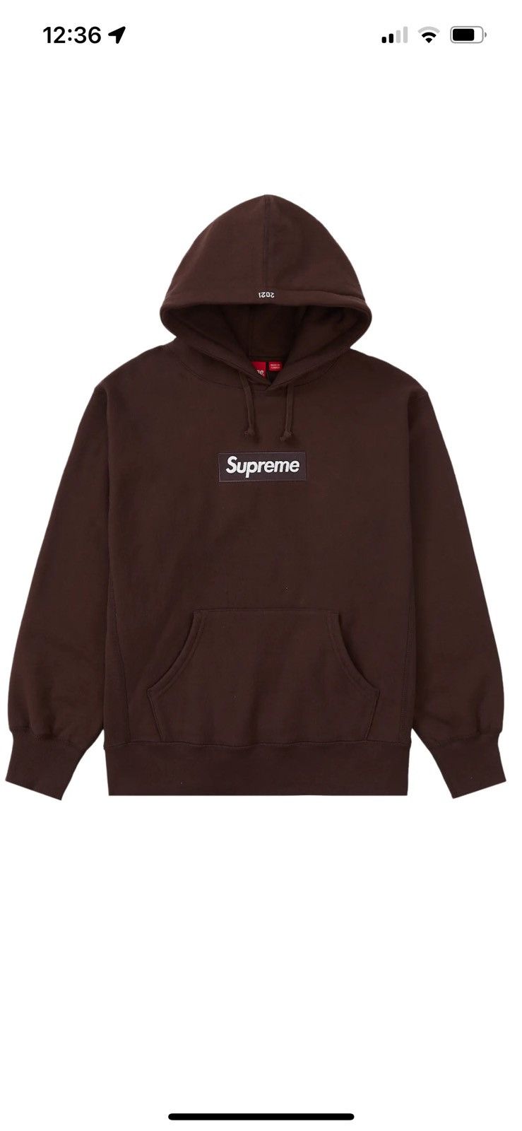 Supreme Brown Box Logo Hoodie | Grailed