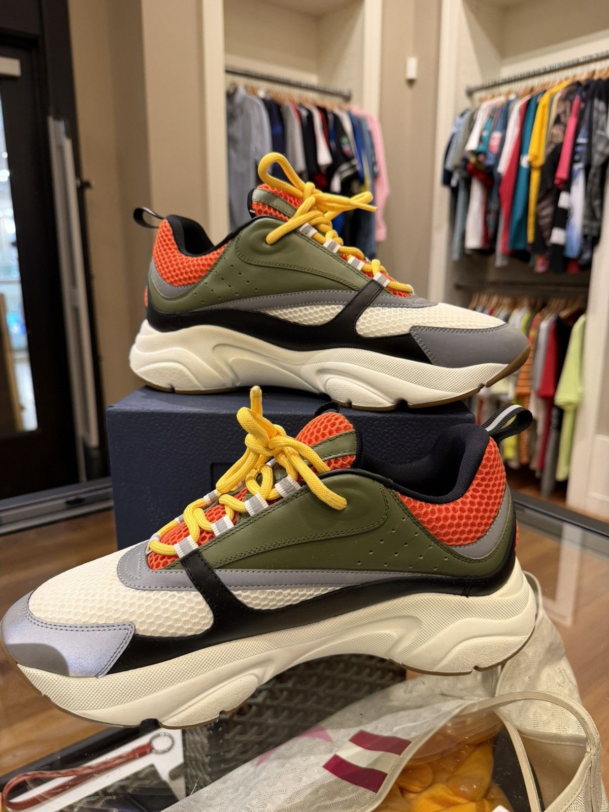 Dior Dior B22 - Khaki Orange Size US 11 / EU 44 - 2 Thumbnail