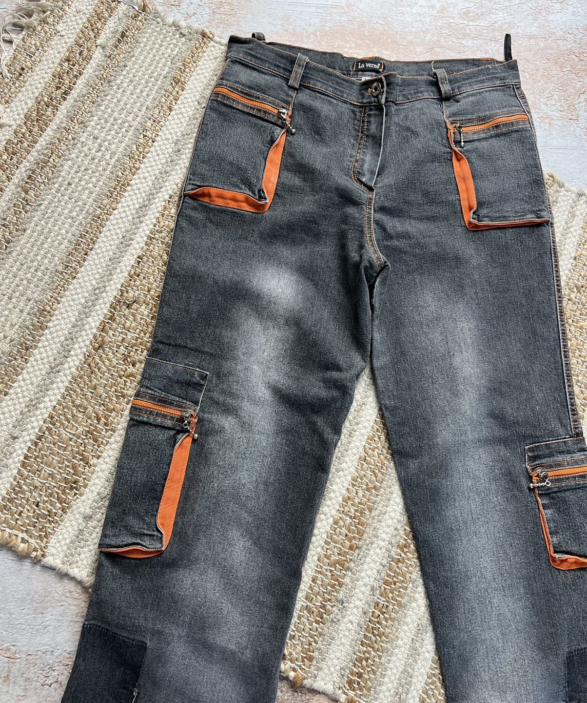 Japanese Brand × Seditionaries Vintage Japanese cargo denim pants Size US 30 / EU 46 - 3 Thumbnail