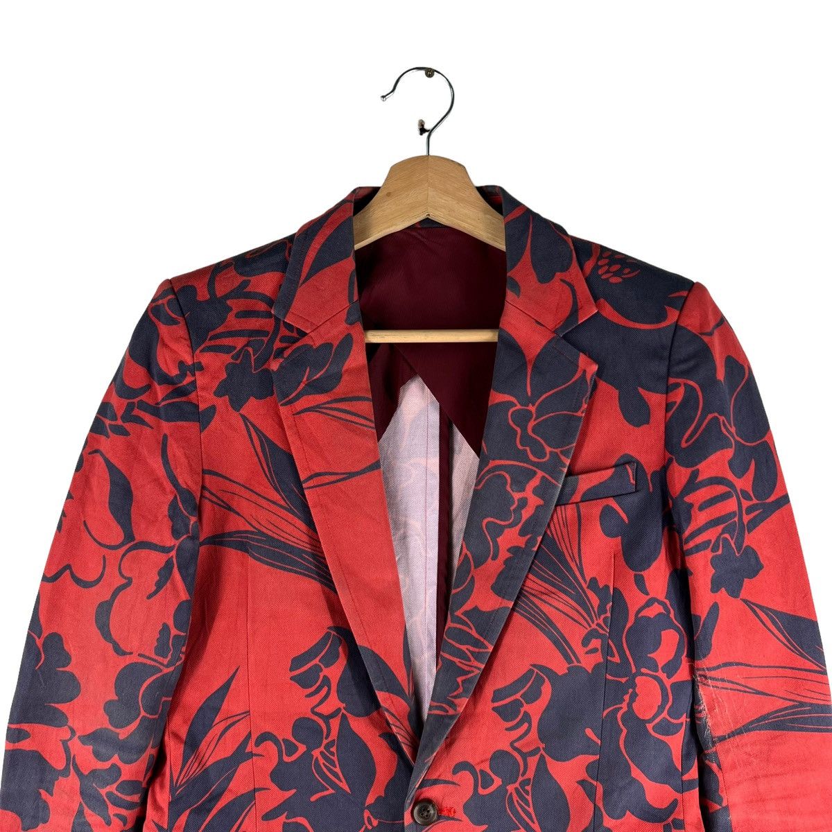 Hysteric Glamour 🔥VTG DOUBLE BREAST JACKET JAPAN MADE ROSE FULL PRINT Size US M / EU 48-50 / 2 - 2 Thumbnail