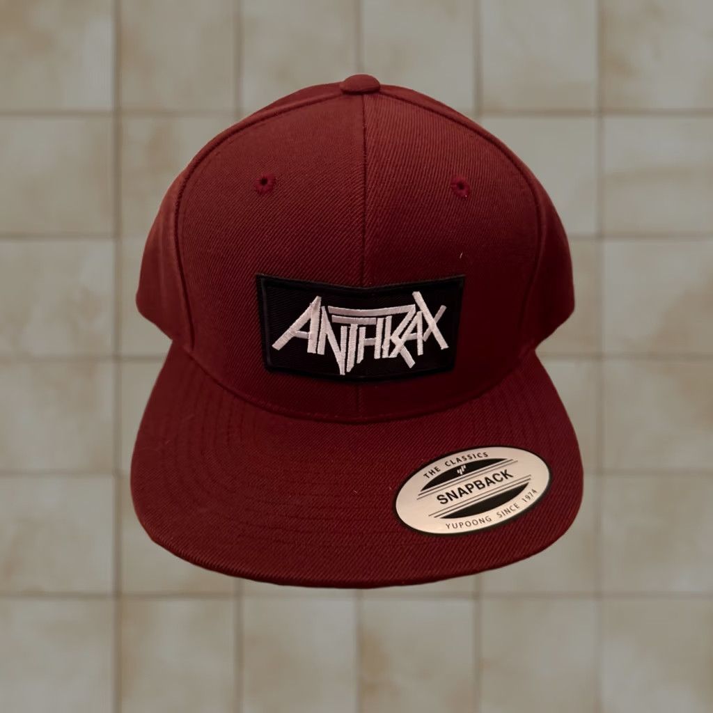 Logo 7 Anthrax Baseball Cap OSFA Snapback New NWT The Classics Black 100% Cotton Canvas Men | Rock and Roll Adjustable Cap Hat Size ONE SIZE - 1 Thumbnail