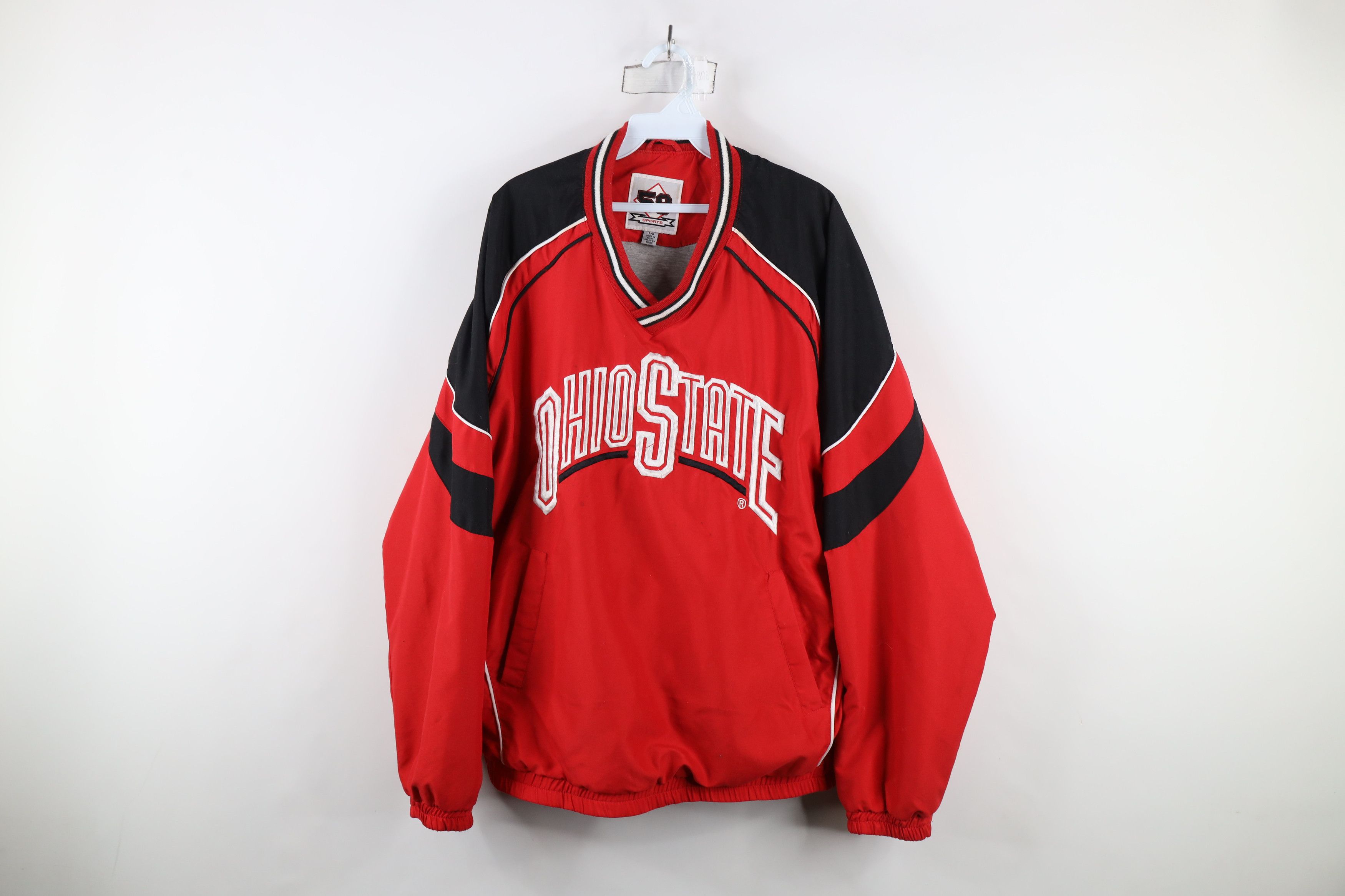 Vintage Vintage 90s Ohio State University Lined Windbreaker Jacket Size US L / EU 52-54 / 3 - 1 Thumbnail