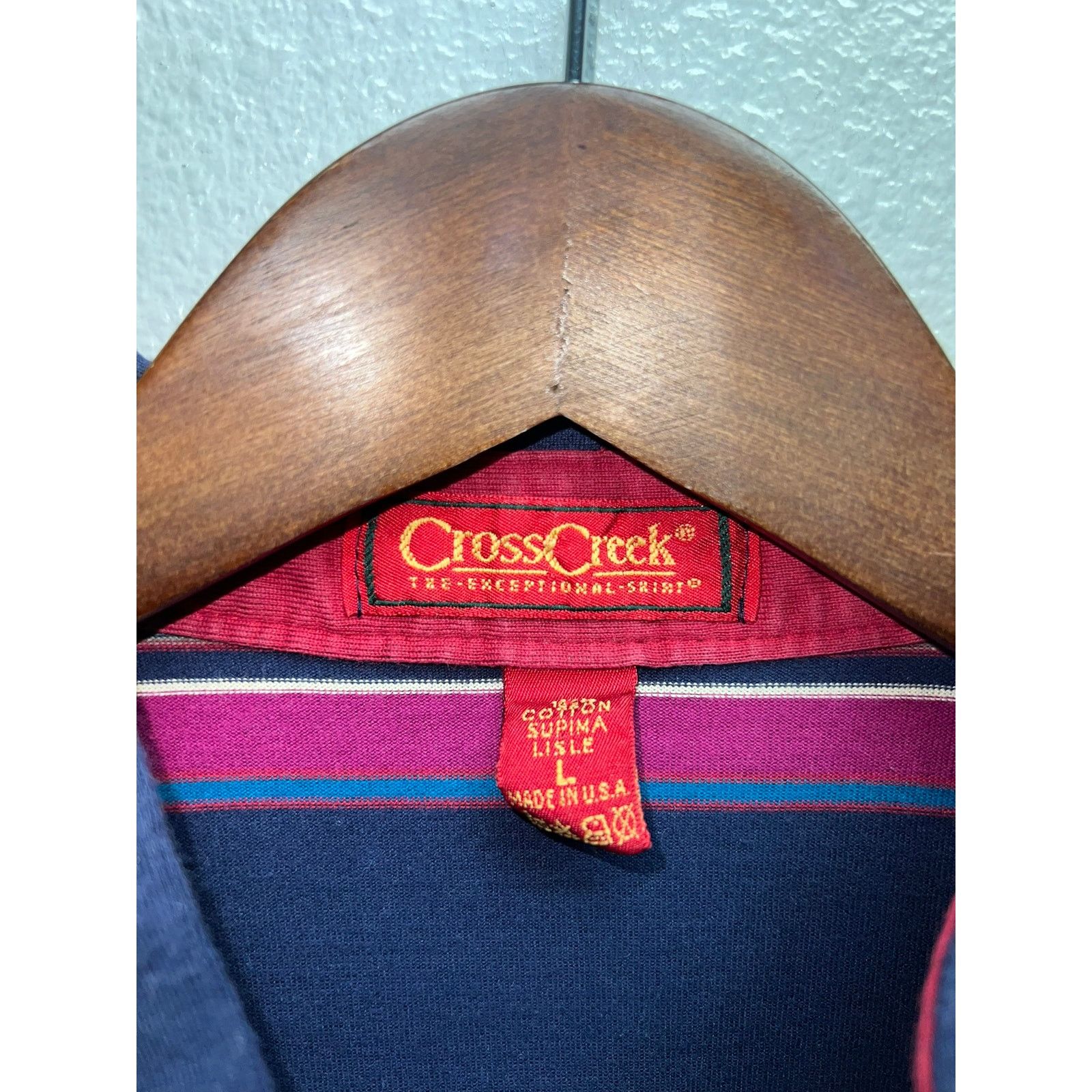 Vintage Vintage Cross Creek Polo Shirt Cotton Mallard Duck 90s L Size US L / EU 52-54 / 3 - 5 Thumbnail