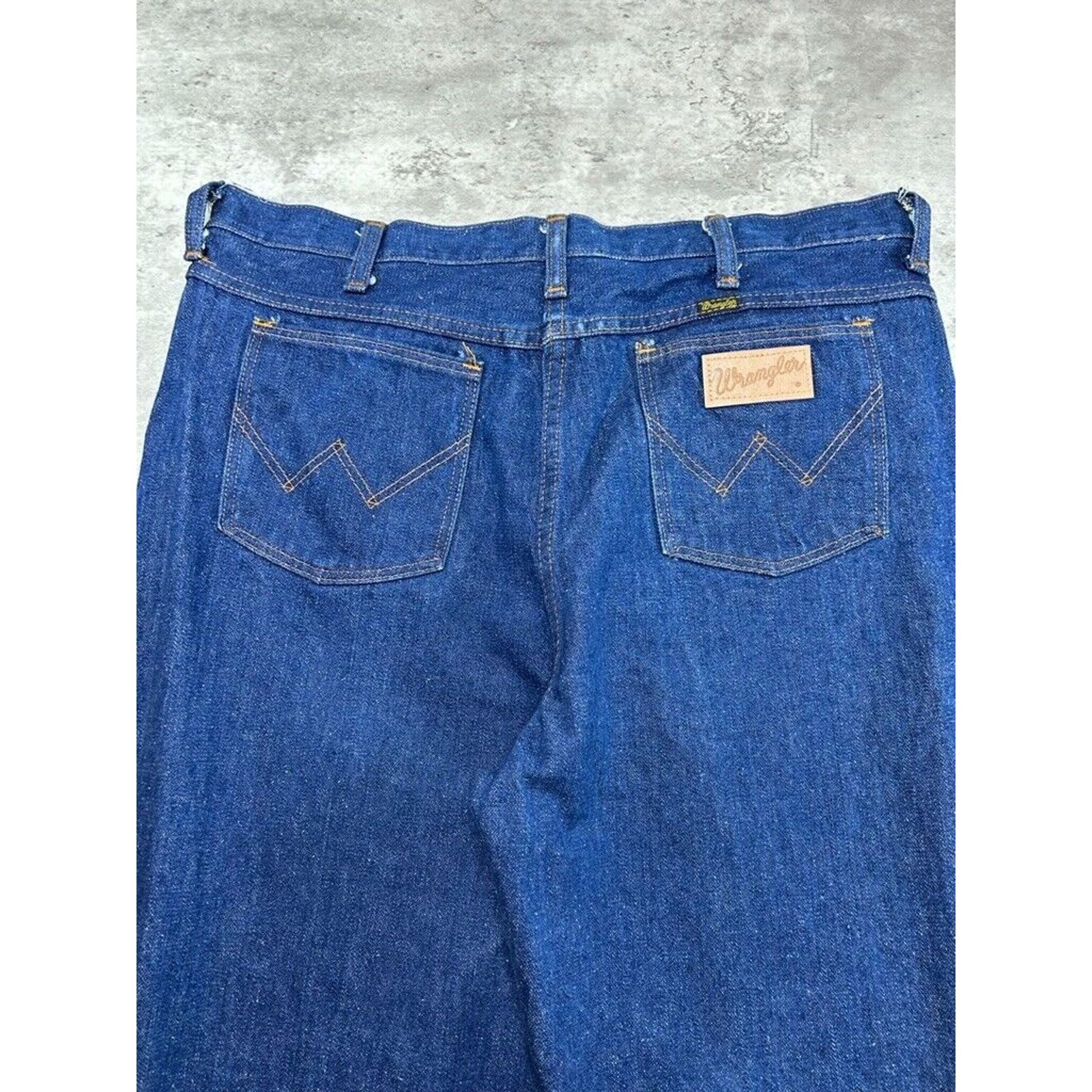 Wrangler Vintage Wrangler Western Dark Wash Straight Denim Pants 37 Size US 37 - 7 Thumbnail
