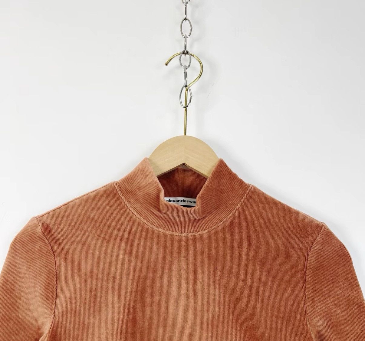 Alexander Wang Alexander Wang Brown Corduroy Short Pullover T-shirt K12 Size XS / US 0-2 / IT 36-38 - 3 Thumbnail
