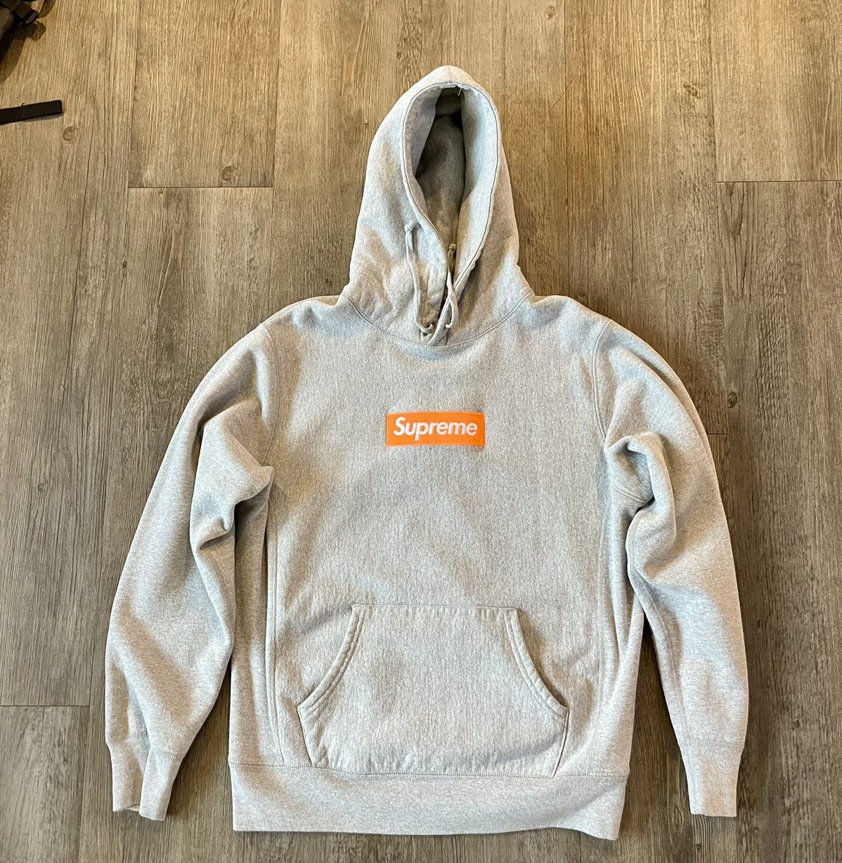 Supreme Supreme Box Logo Hooded Sweatshirt FW17 Orange/Heather 