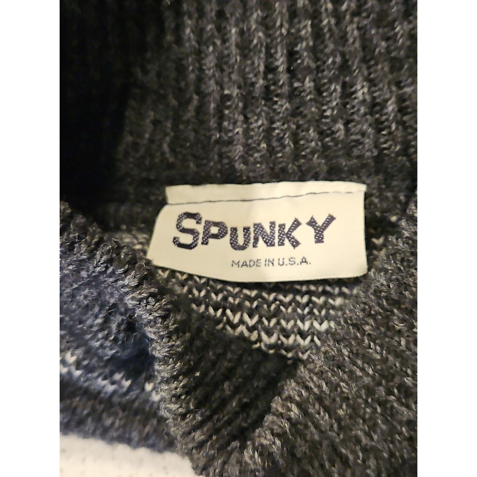 Vintage Vtg Ski Sweater Mens Sz M Gray Fair Isle Snowflake Spunky Ac Size US XL / EU 56 / 4 - 9 Thumbnail