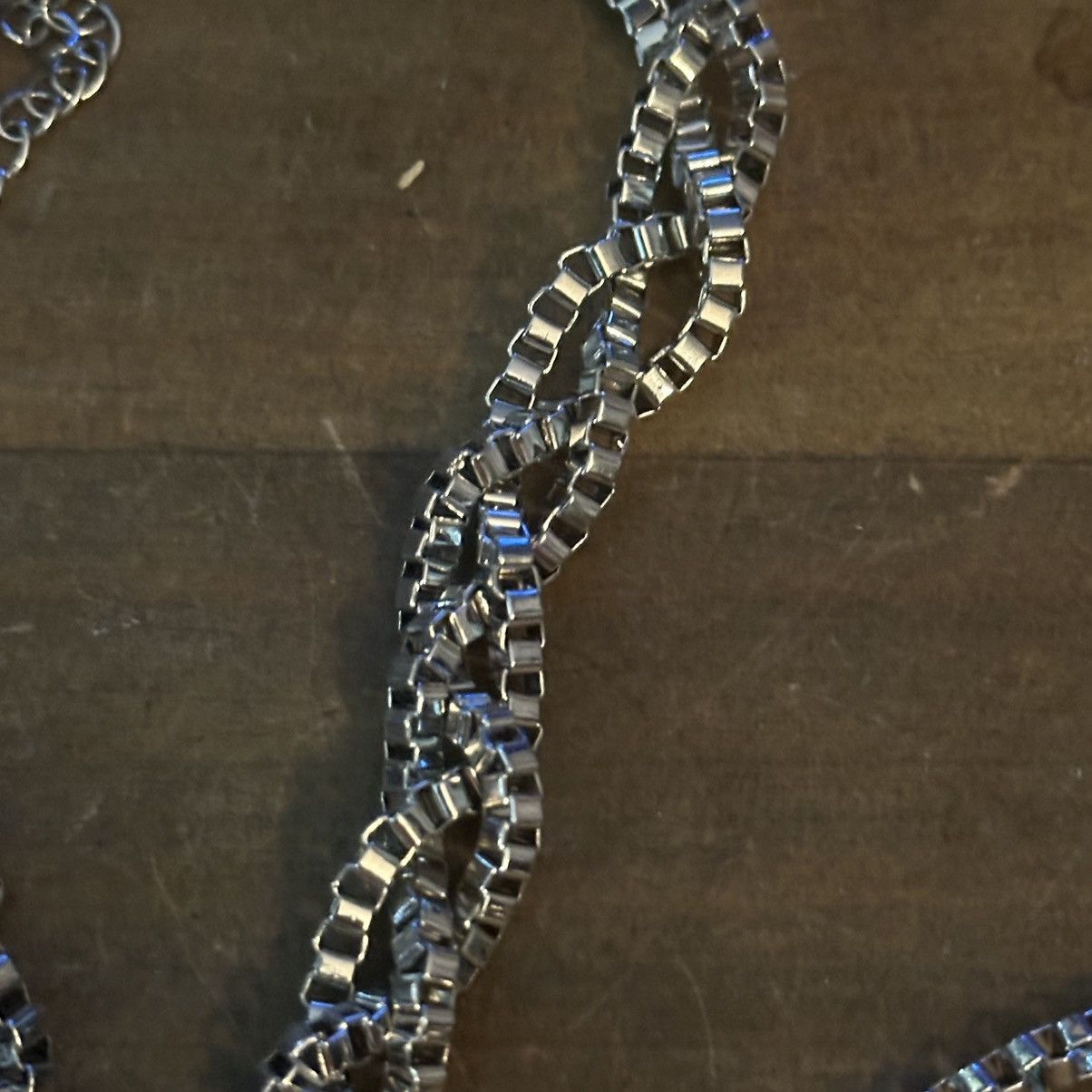 Other Long silver tone multi chain swag necklace Size ONE SIZE - 3 Thumbnail