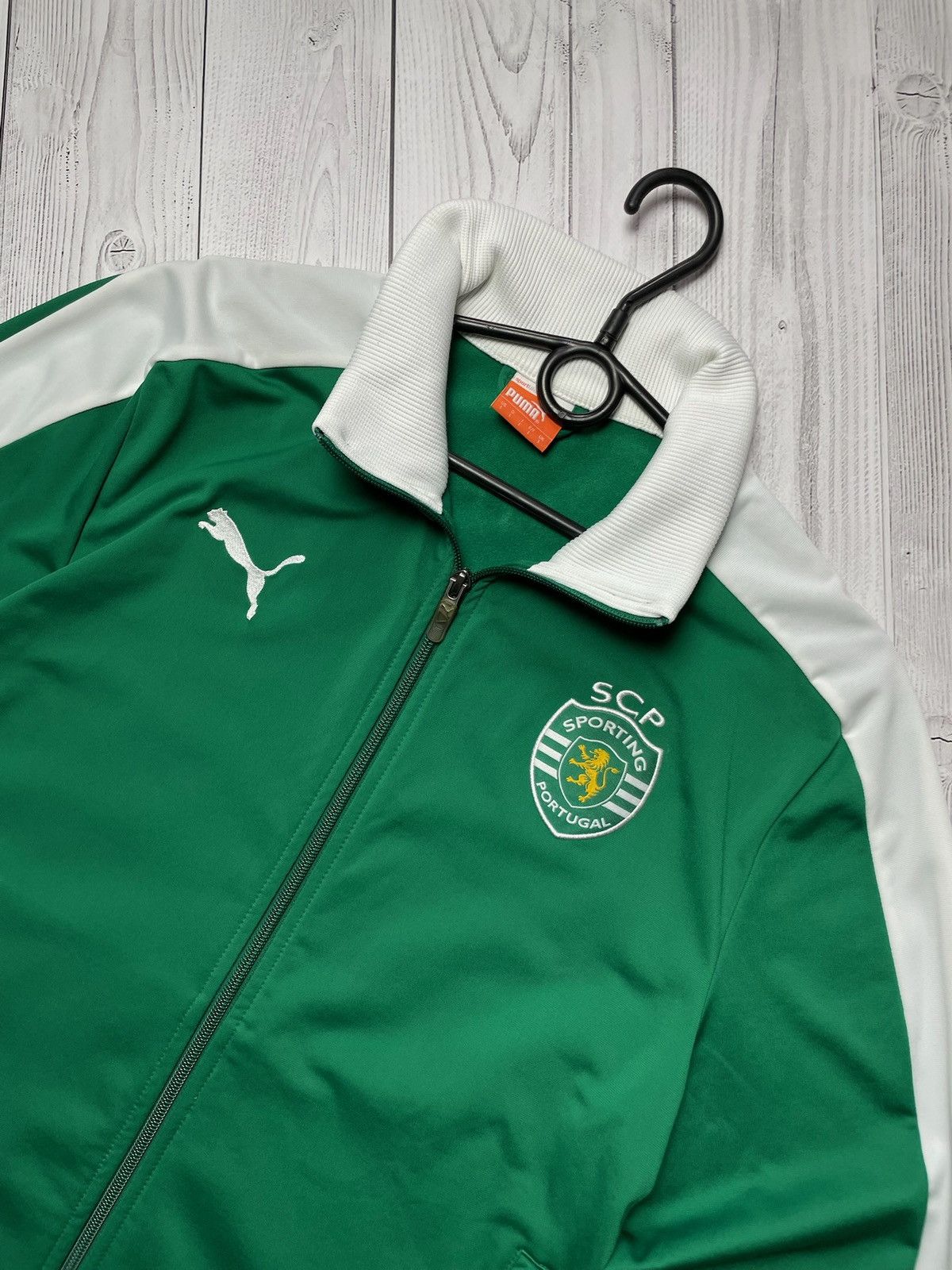 Vintage Vintage puma Sporting soccer jacket size L green Size US L / EU 52-54 / 3 - 3 Thumbnail