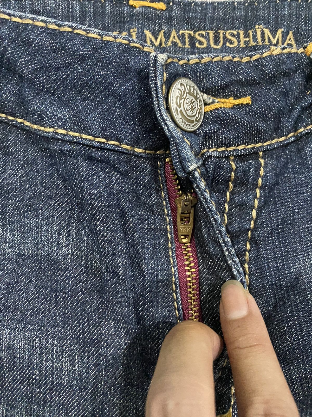 Masaki Matsushima Masaki Matsushima Flare Low Rise Stone Wash Designer Jeans Size US 30 / EU 46 - 6 Thumbnail