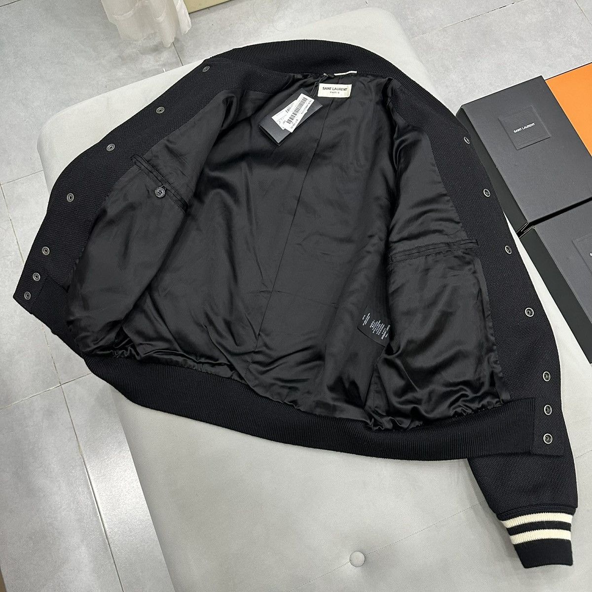 Saint Laurent Paris HEDI SLIMANE X SAINT LAURENT SS18 BLACK TEDDY JACKET IT48 Size US M / EU 48-50 / 2 - 3 Thumbnail
