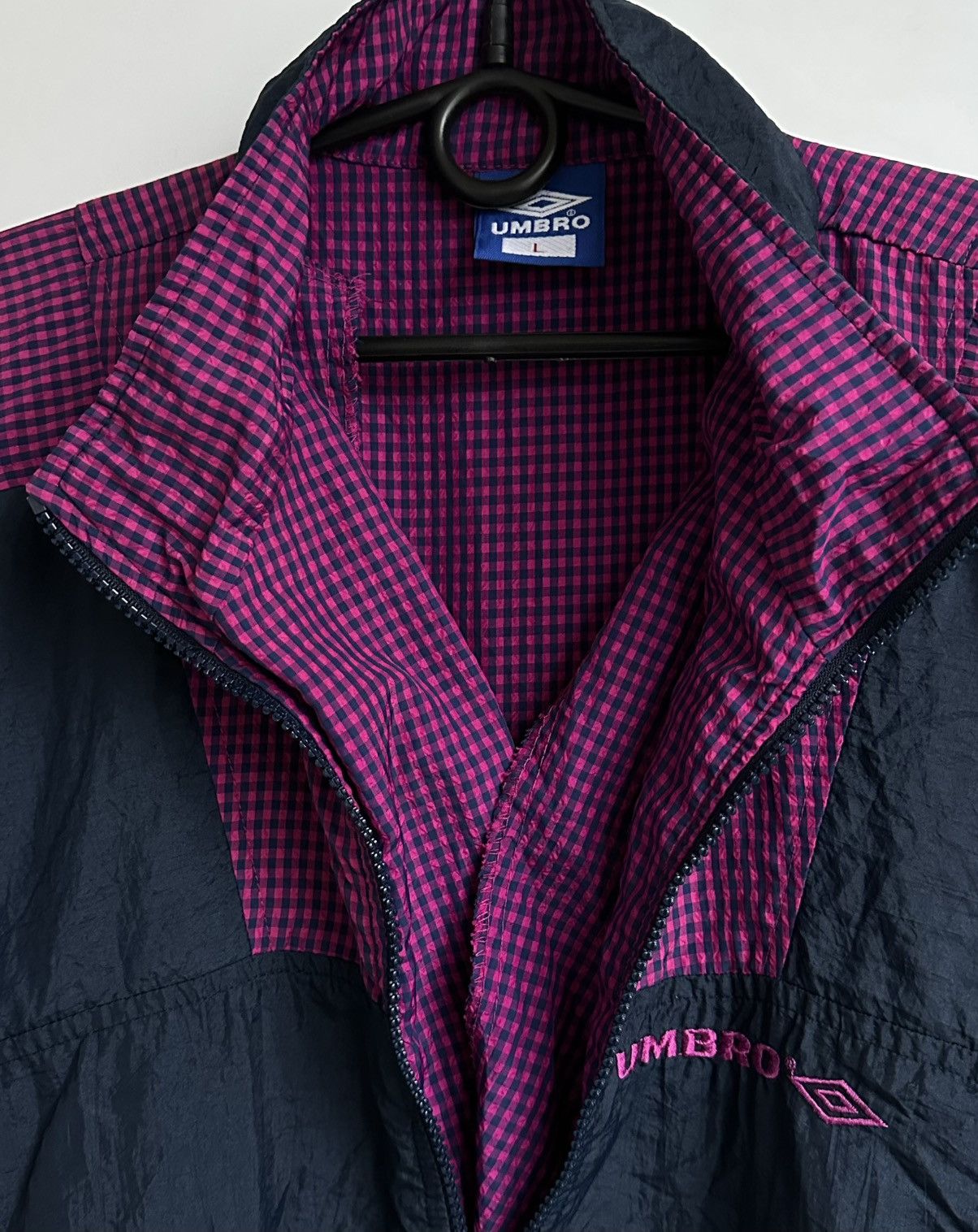 Umbro Rare Vintage UMBRO nylon windbreaker Jacket 1990s size L Size US L / EU 52-54 / 3 - 5 Thumbnail