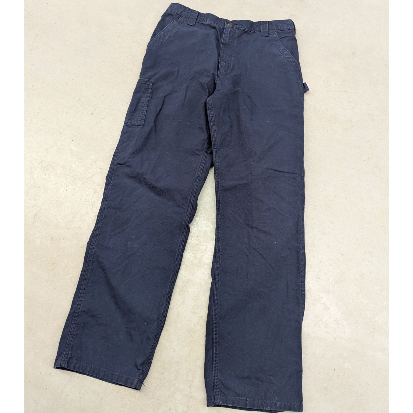 Carhartt × Vintage Carhartt B151 Navy blue Carpenter pants Size US 35 - 3 Thumbnail