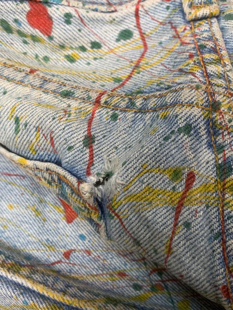 Levi's Vintage Clothing Vintage Levi’s 501 Painting Denim Size 29" - 8 Thumbnail