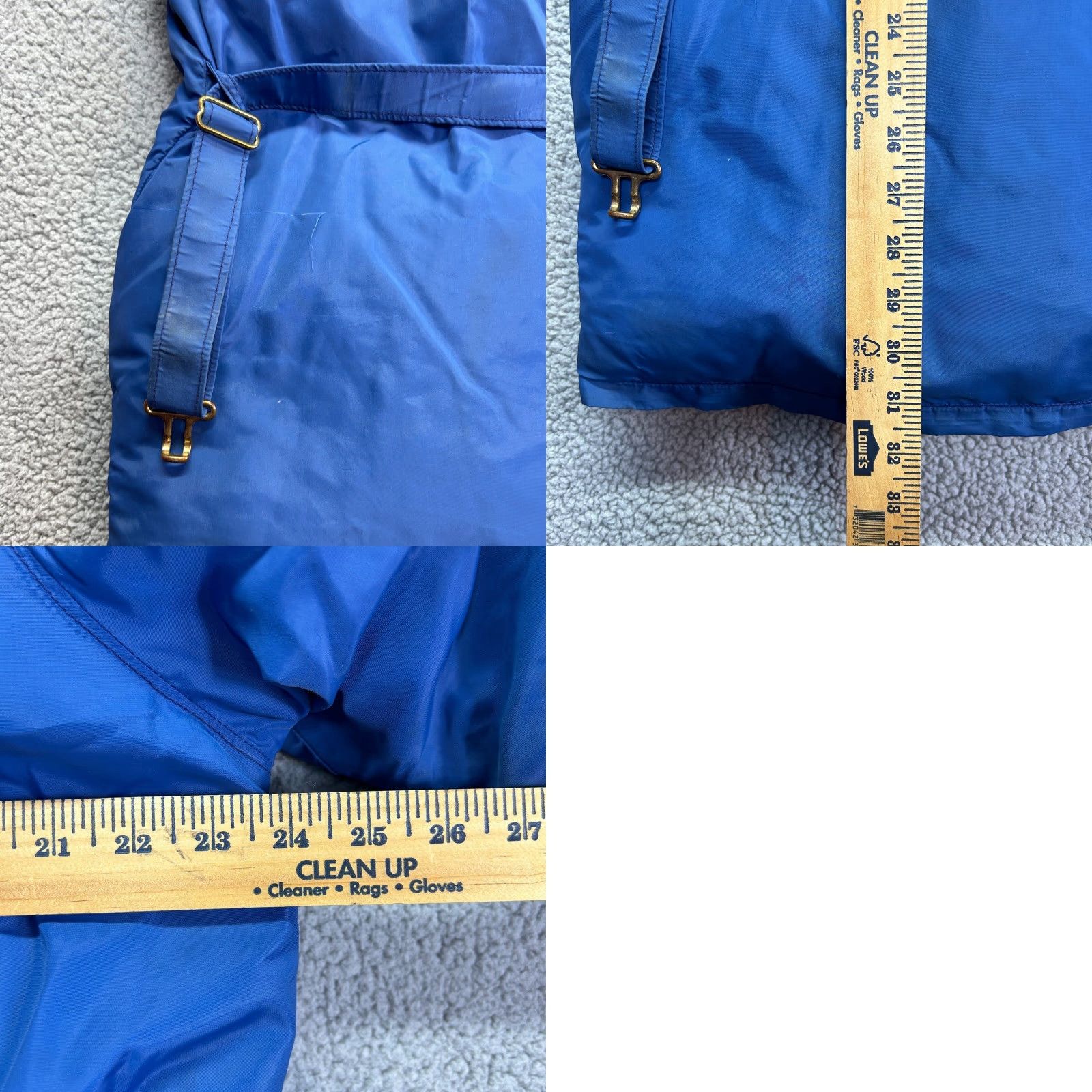 Vintage VTG Frostline Kit Jacket Womens Large Blue Belted Puffer Down Insulated Full Zip Jacket Size L / US 10 / IT 46 - 9 Thumbnail