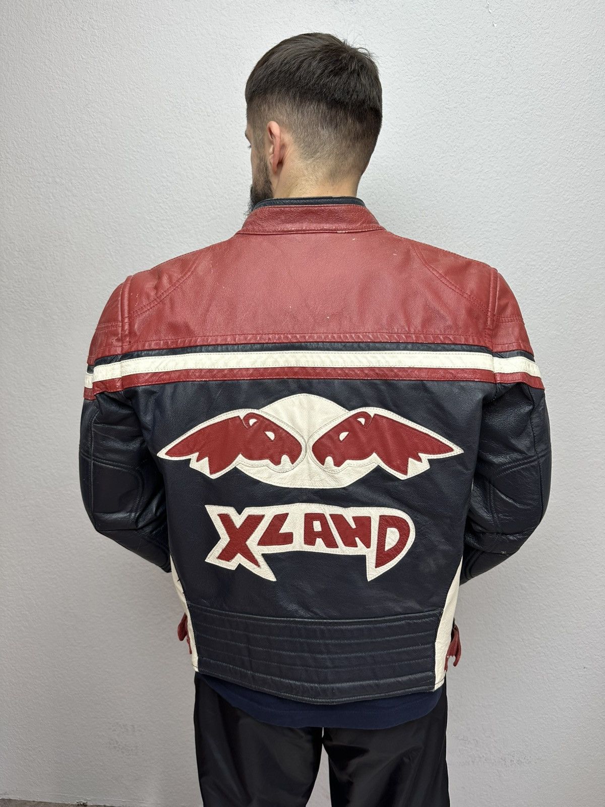 Red Bull Vintage Red Bull Racing X Land Y2K Biker Leather Jacket Size US M / EU 48-50 / 2 - 9 Thumbnail