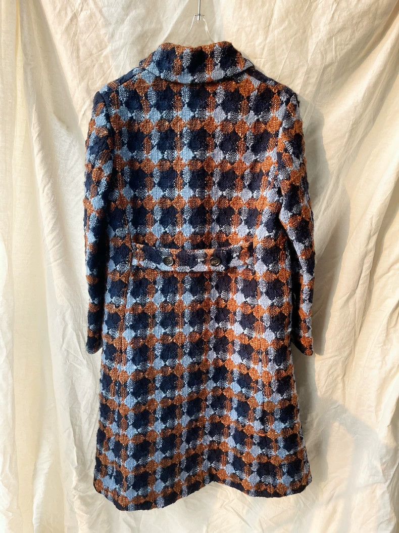 Comme des Garcons Comme Des Garcons Tweed blue and yellow rhombus patchwork Size S / US 4 / IT 40 - 4 Thumbnail