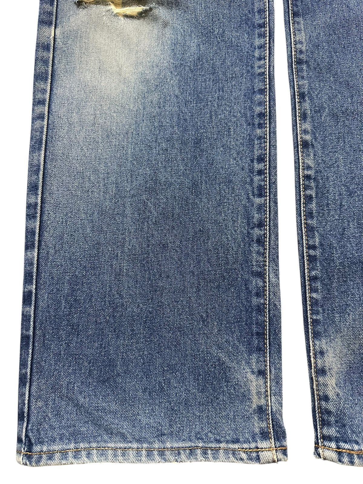 Denime Vintage Japanese Brand Blue Faded Wash Distress Baggy Jeans Size US 32 / EU 48 - 7 Thumbnail