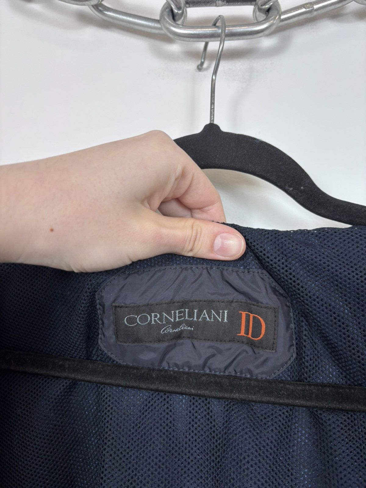 Corneliani Corneliani ID Men’s Eden Navy Blue Full Zip Bomber Jacket Size US L / EU 52-54 / 3 - 11 Thumbnail