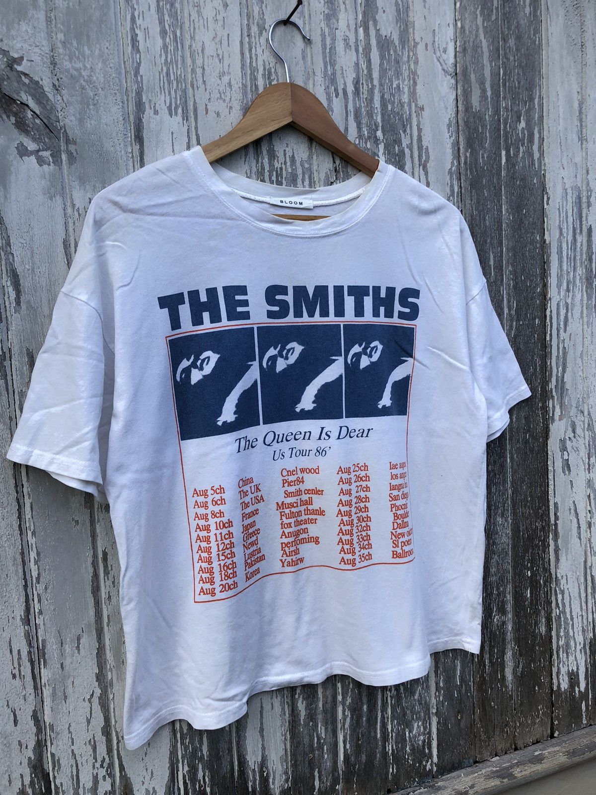 Band Tees Parody Band The Smiths The Queen Is Dear Tour 86 Boxy Tee Size US L / EU 52-54 / 3 - 5 Thumbnail