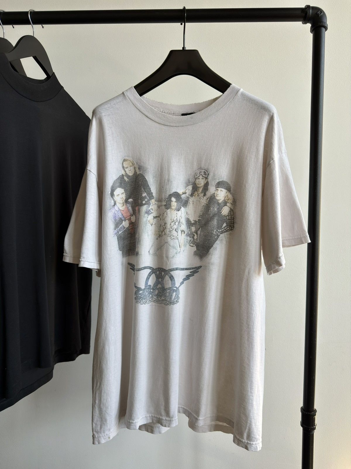 Band Tees Vintage 90s Thrashed Faded Aerosmith Grunge Erd WCC Band Tee Size US XXL / EU 58 / 5 - 3 Thumbnail
