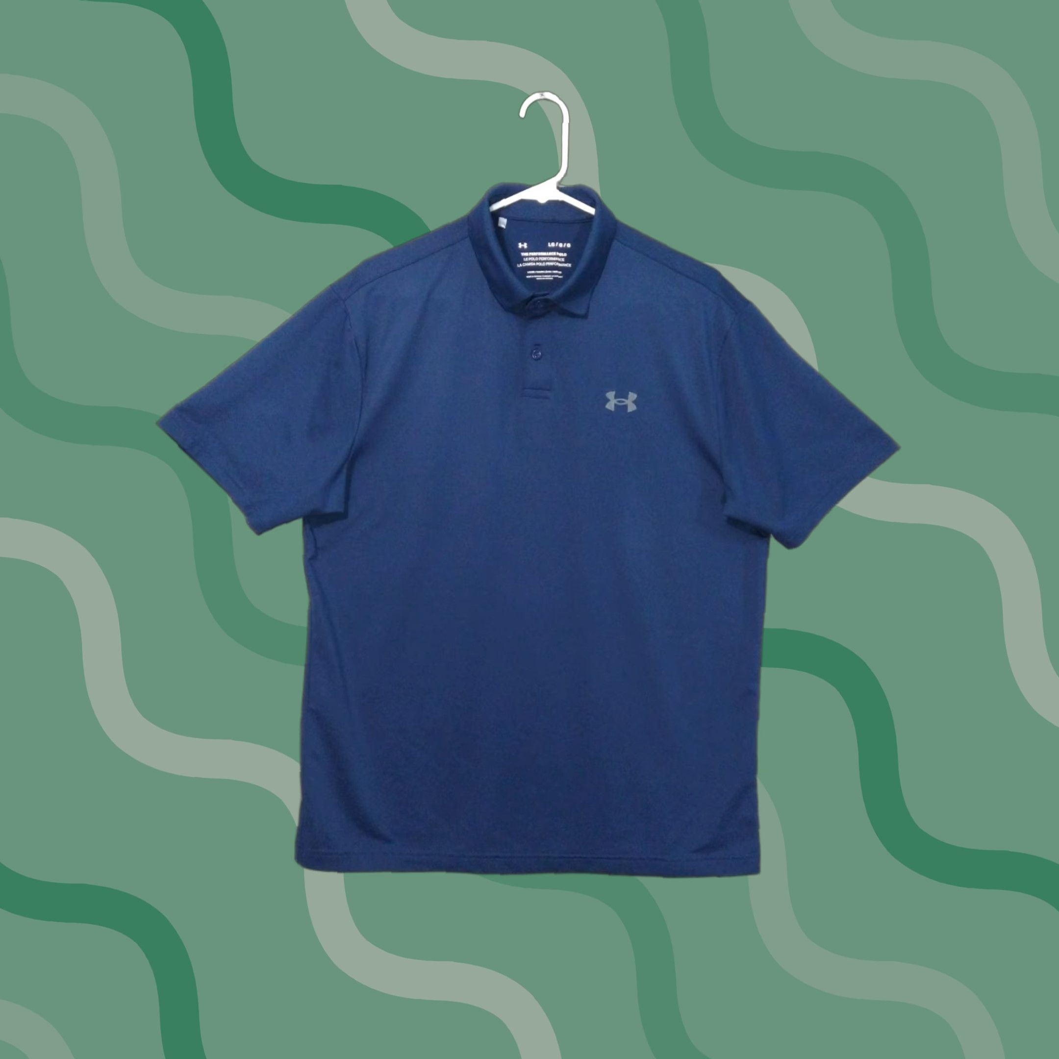 Under Armour Under Armour Polo Shirt Mens Large Blue Tech Tee Matchplay Short Sleeve Loose Size US L / EU 52-54 / 3 - 1 Thumbnail