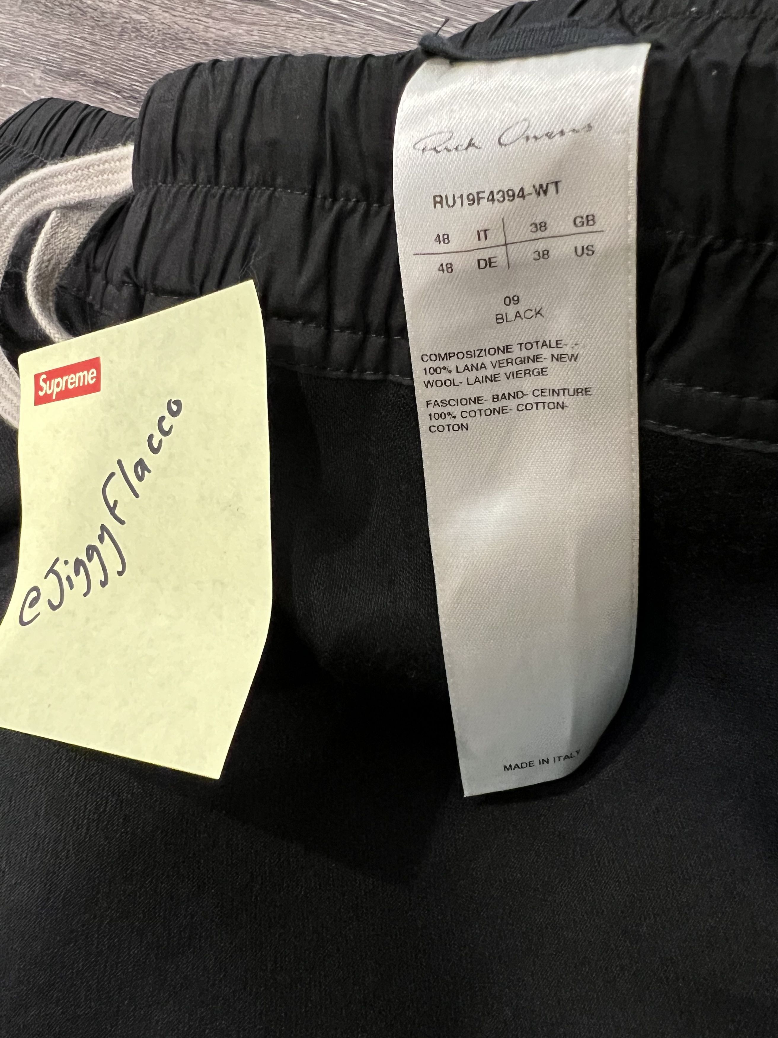 Rick Owens Rick Owens FW19 Larry Wool Pants US32EU48/M Size US 32 / EU 48 - 3 Thumbnail