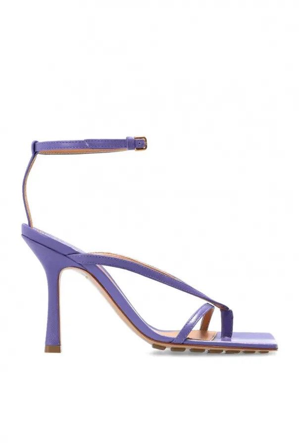 Bottega Veneta o1n1vont1125 Stretch Strap Sandals in Purple Size US 8 / IT 38 - 1 Thumbnail