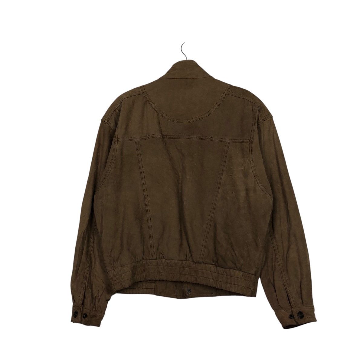Japanese Brand 📌Vintage Bomber Leather Jacket Adventure Bound Issey Miyake Size US M / EU 48-50 / 2 - 9 Thumbnail
