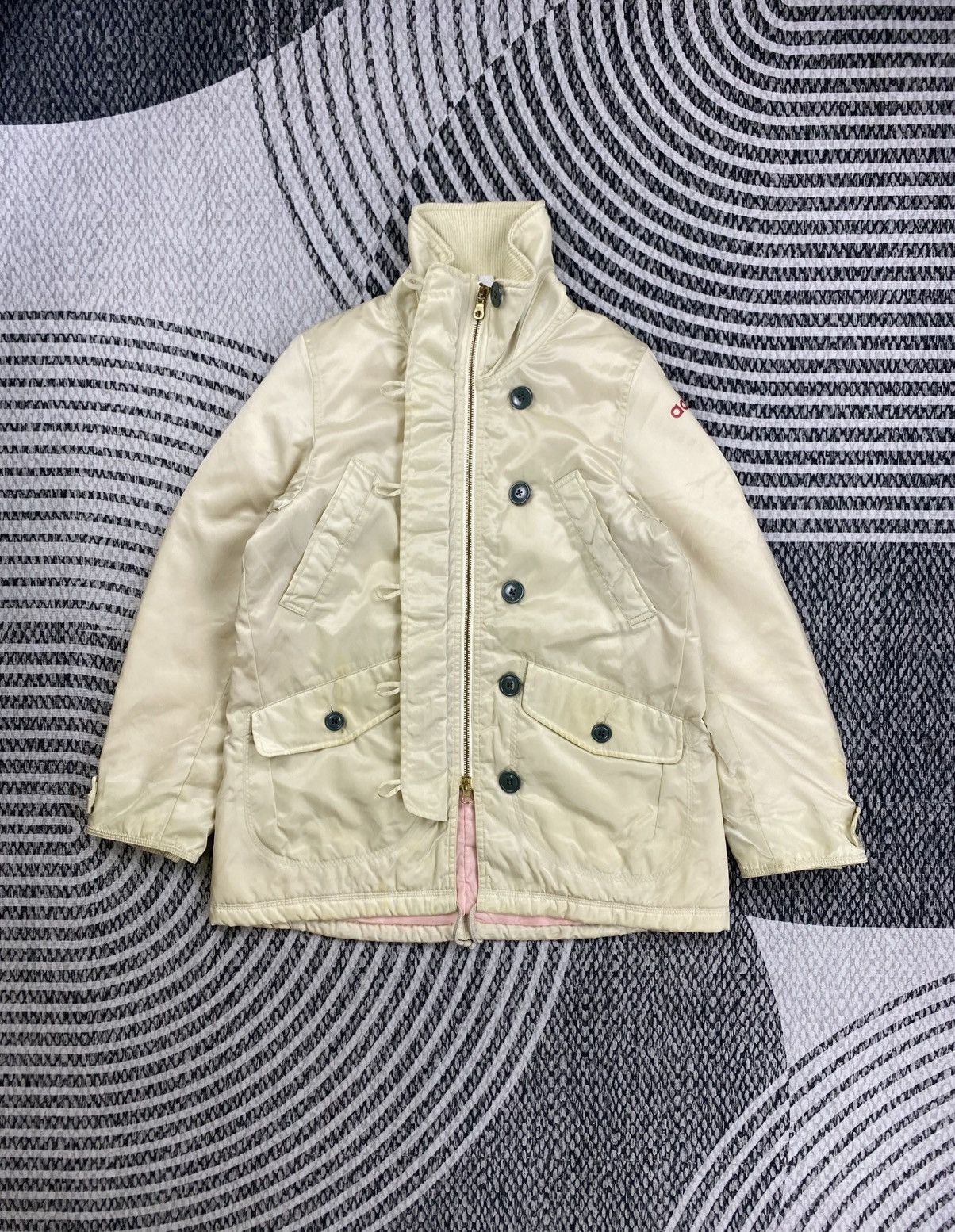 Adidas Vintage Adidas 3 Striped Big Spellout Rare Design Jacket Size US M / EU 48-50 / 2 - 6 Thumbnail