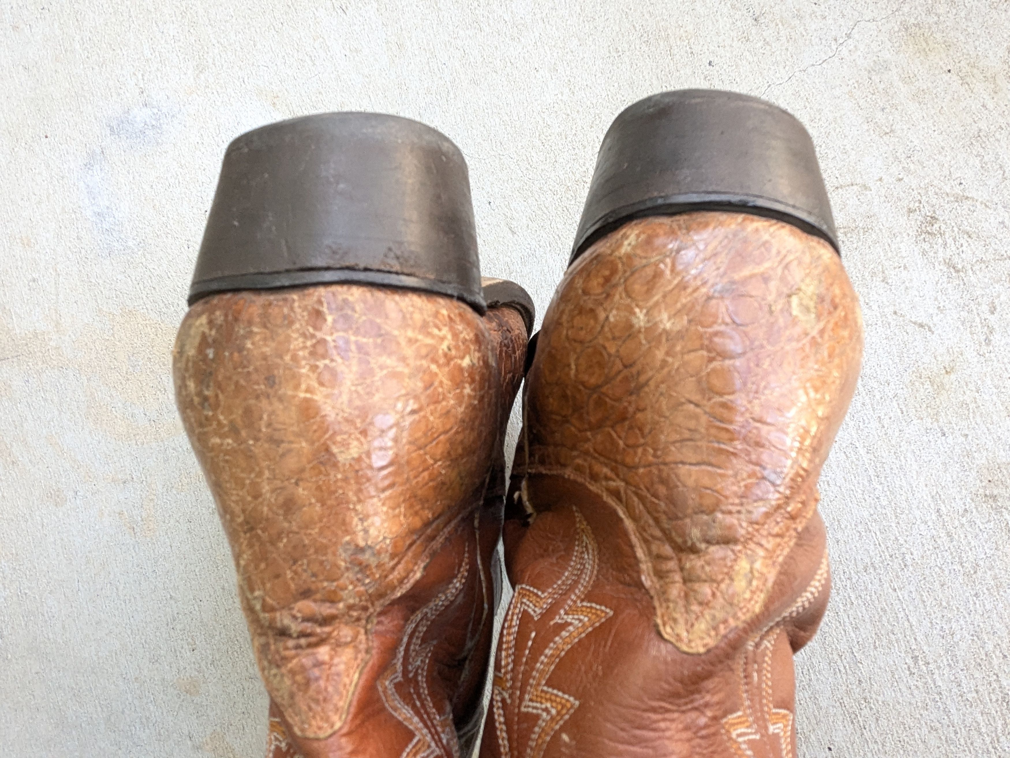 Genuine Leather × Vintage Vintage Cowboy Boots Brown 10 Leather USA Size US 10 / EU 43 - 10 Thumbnail