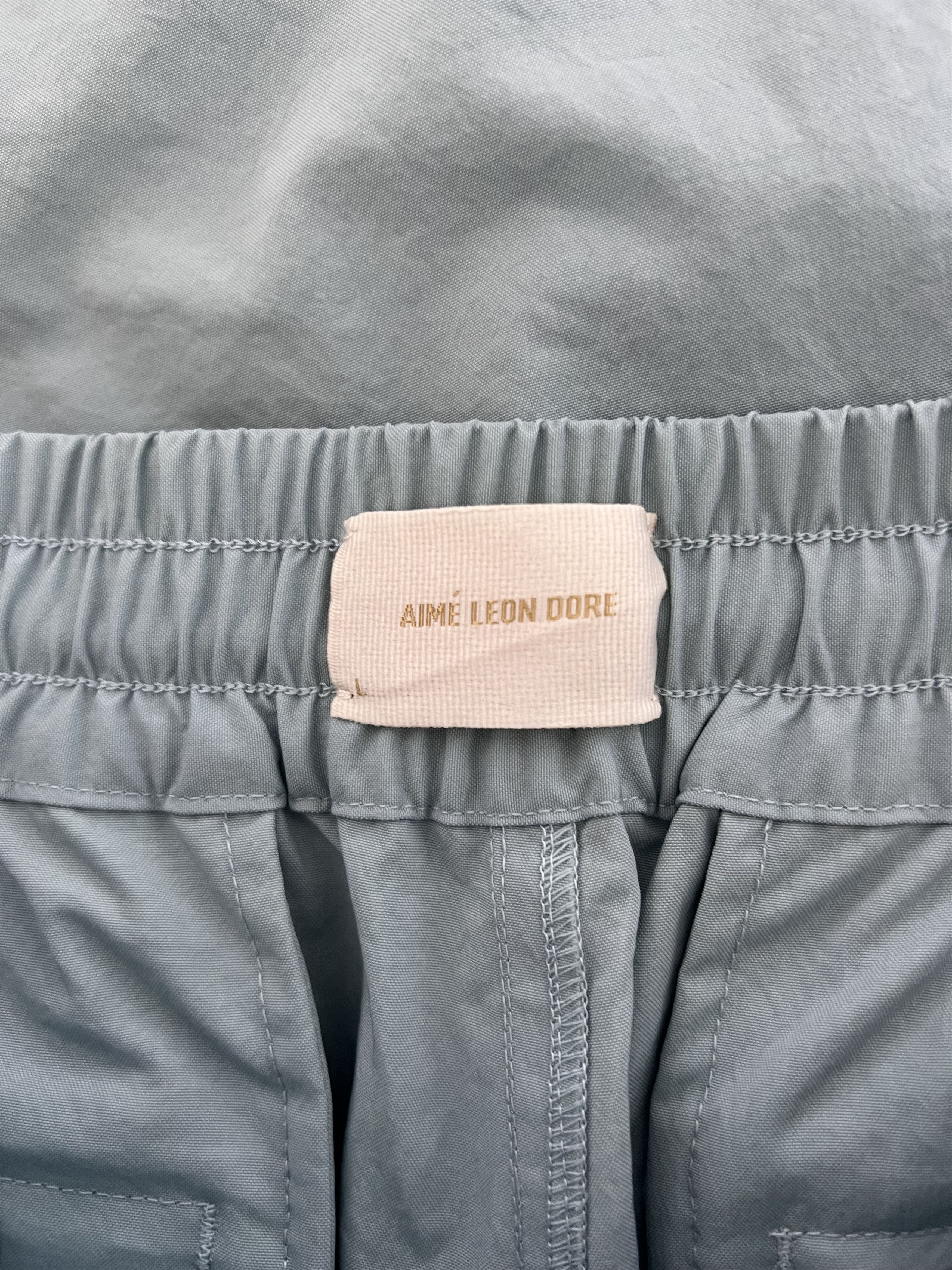 Aime Leon Dore Aime Leon Dore Unisphere Logo Nylon Track Pants Tourmaline Size US 34 / EU 50 - 7 Thumbnail