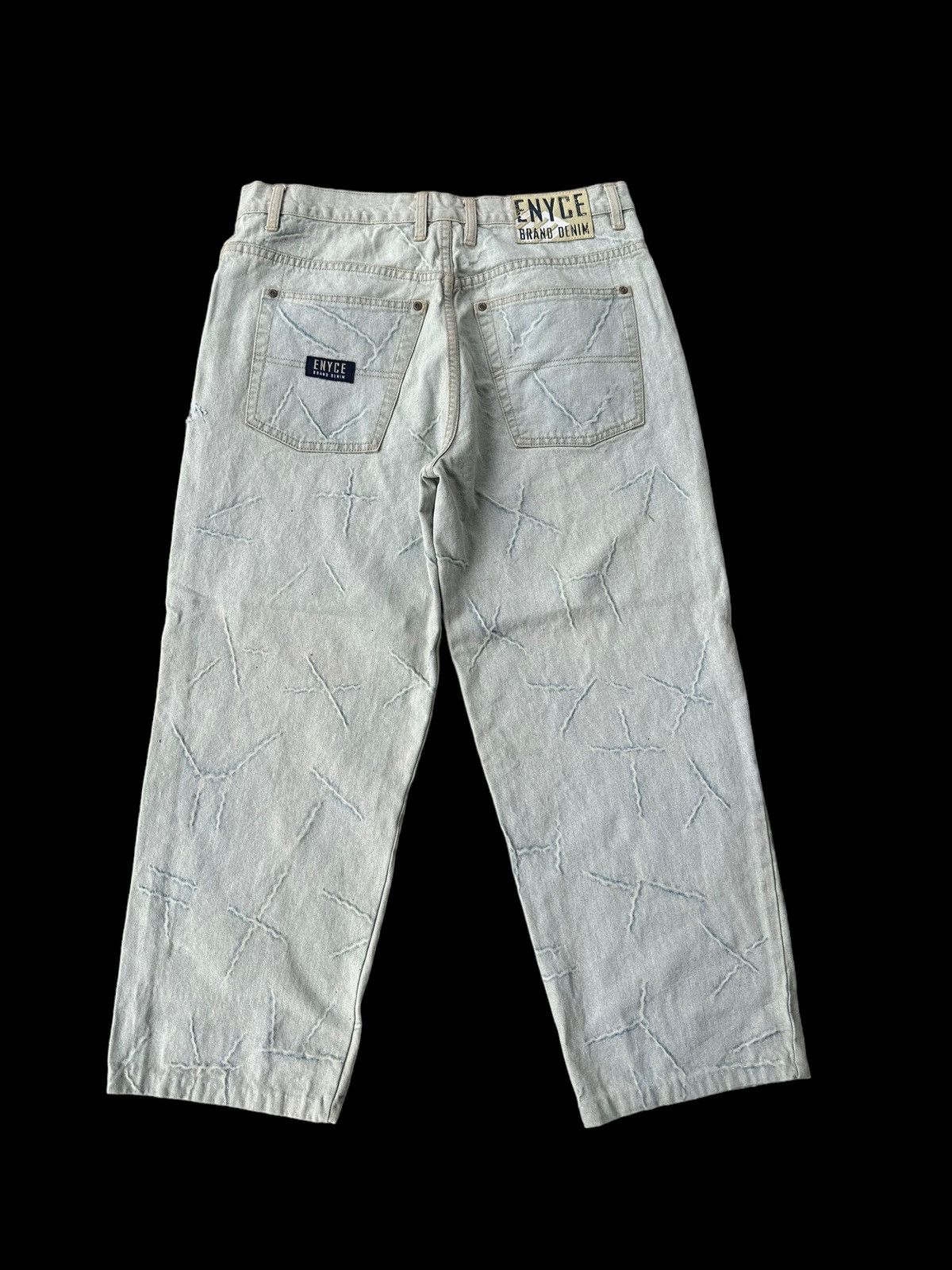 Issey Miyake Enyce thunder design denim jeans Size US 34 / EU 50 - 1 Thumbnail