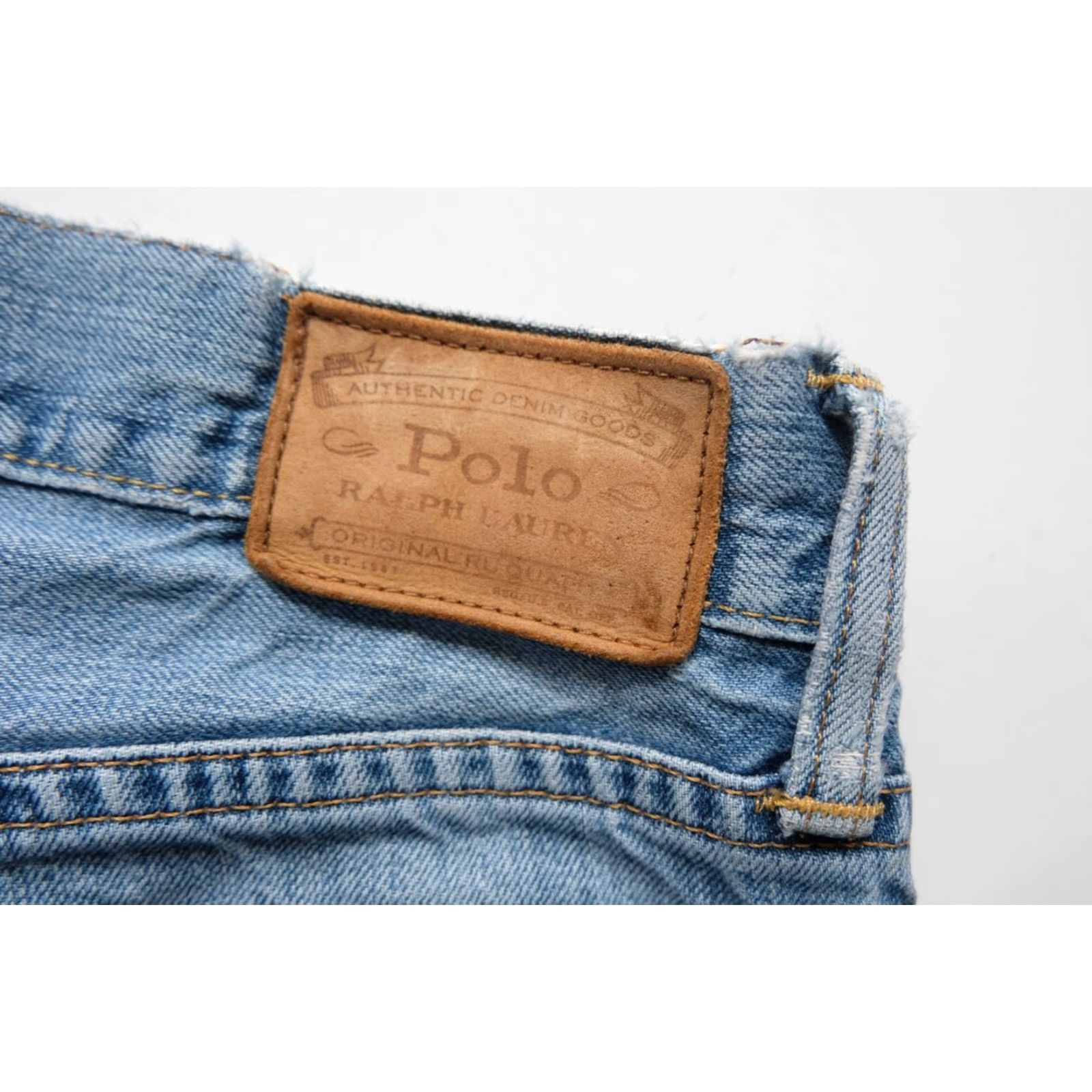 Ralph Lauren VINTAGE Ralph Lauren Polo Jeans 100% Cotton VTG 90s Y2K Men 32x30 Jeans Mens Blue Denim 9" Rise 29" Inseam Size US XS / EU 42 / 0 - 4 Thumbnail