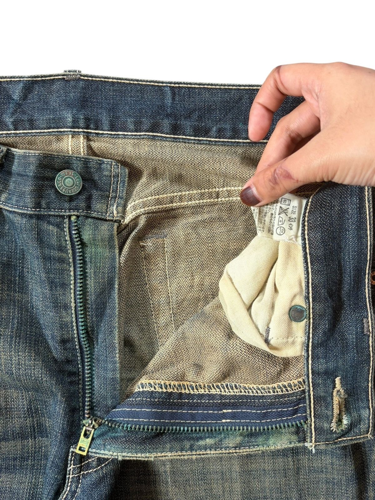 Levi's Vintage 90s Levis 517 Mud Wash Distressed Flare Jeans Size US 33 - 6 Thumbnail