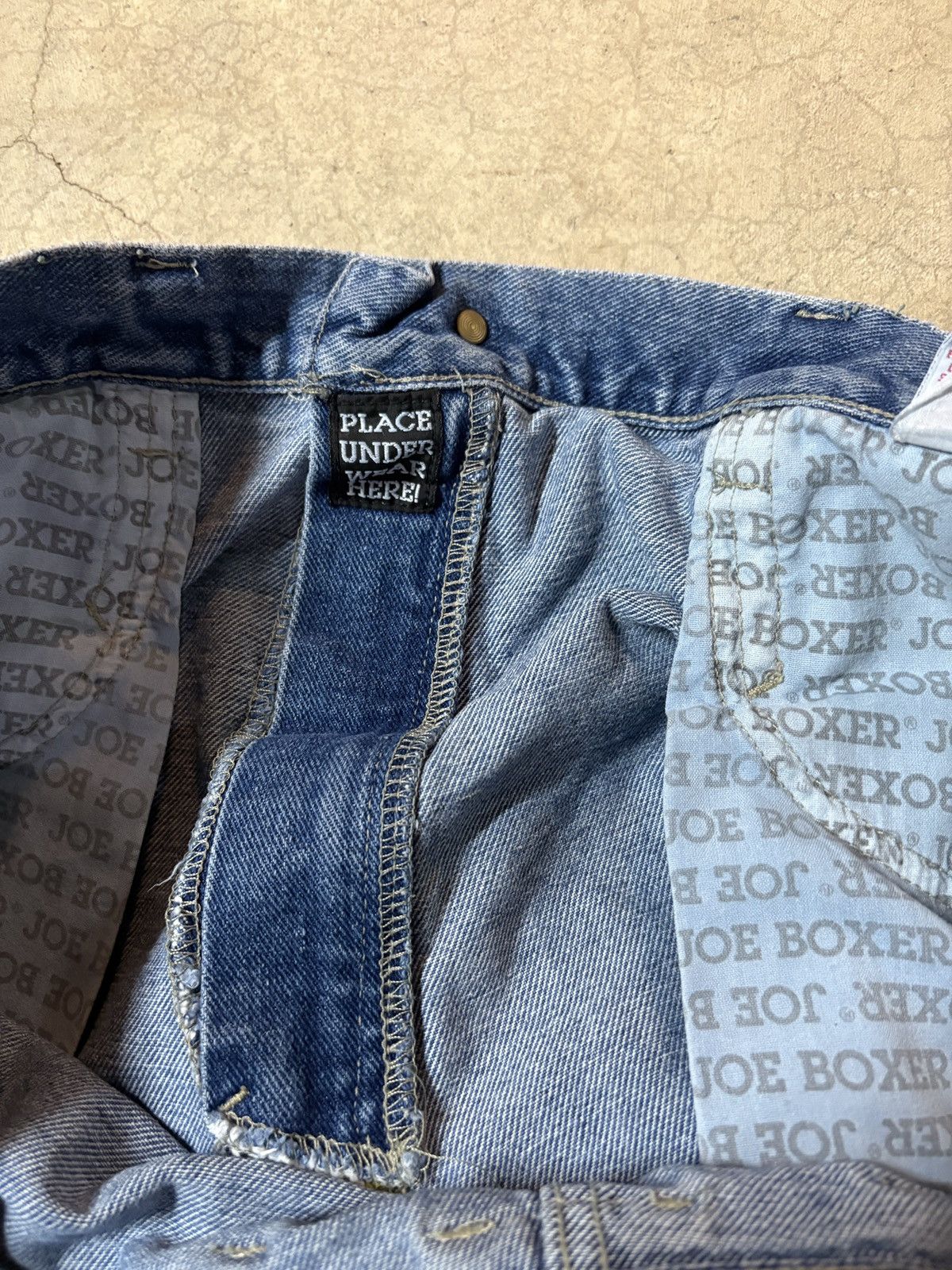 Joe Boxer Vintage 90s Joe Boxer Jorts Jean Shorts Blue Size 38 Size US 38 / EU 54 - 7 Thumbnail
