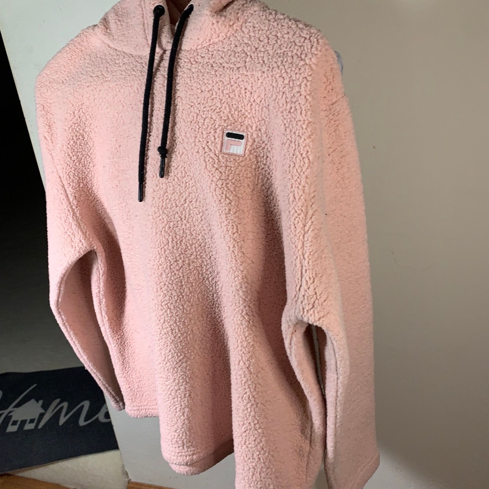 Fila FILA Pink Sherpa Pullover Women’s Hoodie Size L Size L / US 10 / IT 46 - 3 Thumbnail