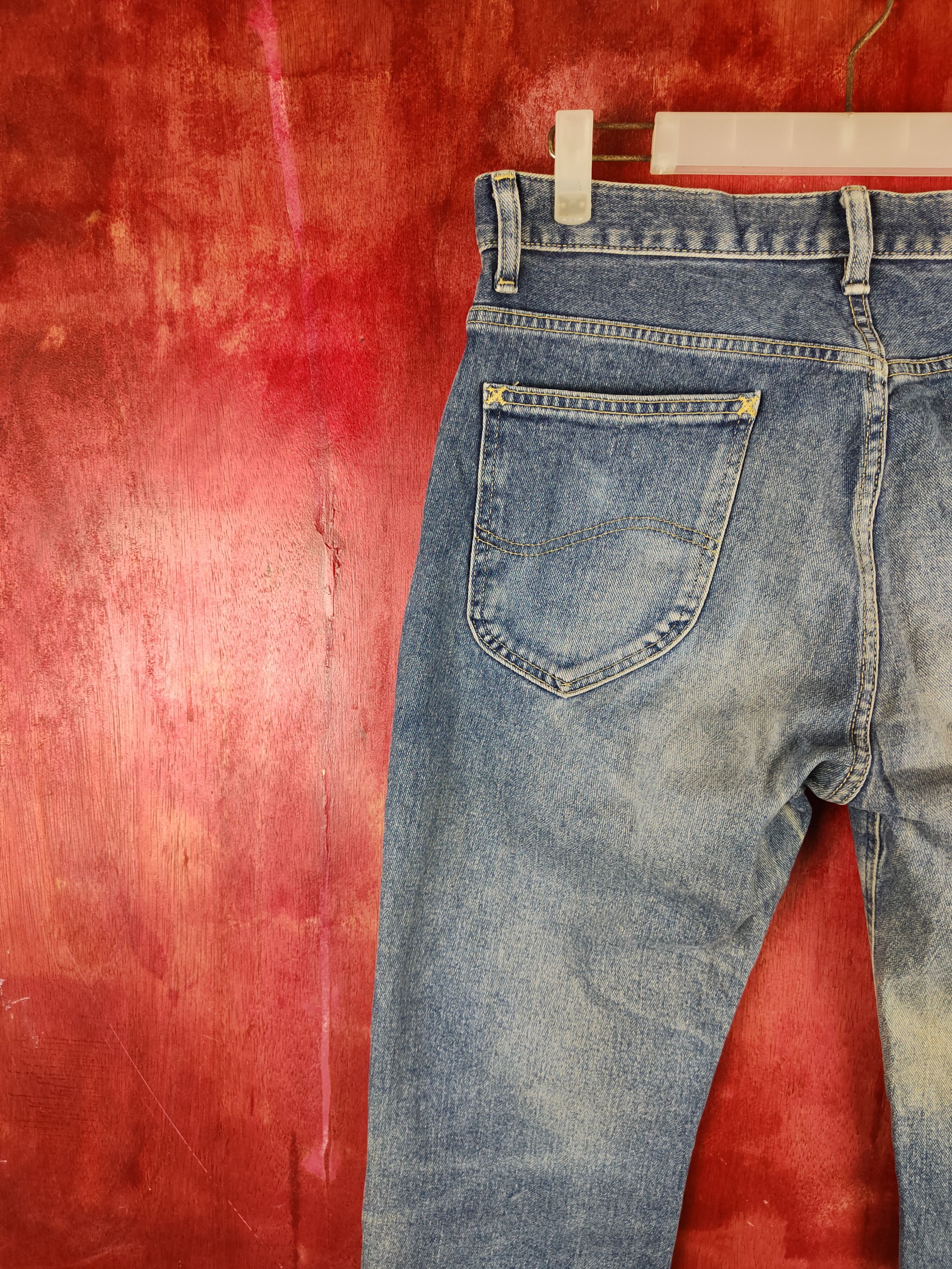 Lee Lee Blue Faded Distressed Ripped Jeans S2224 Size US 31 - 10 Thumbnail