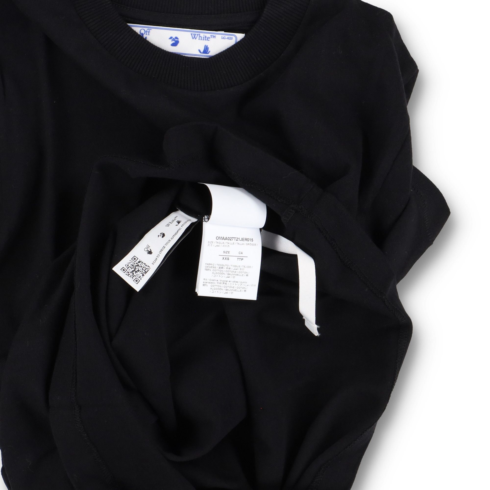 Off-White Black Singapore Exclusive Arrows T-Shirt Size US XXS / EU 40 - 4 Thumbnail