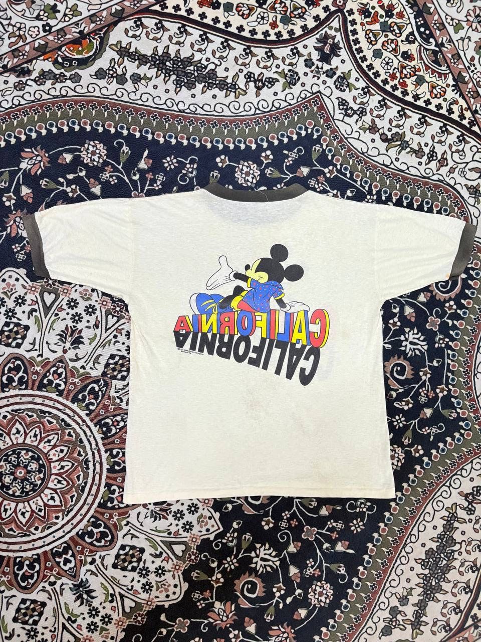 Mickey Mouse Vintage Ringer Mickey Mouse by Sherry Mfg Size US L / EU 52-54 / 3 - 2 Thumbnail